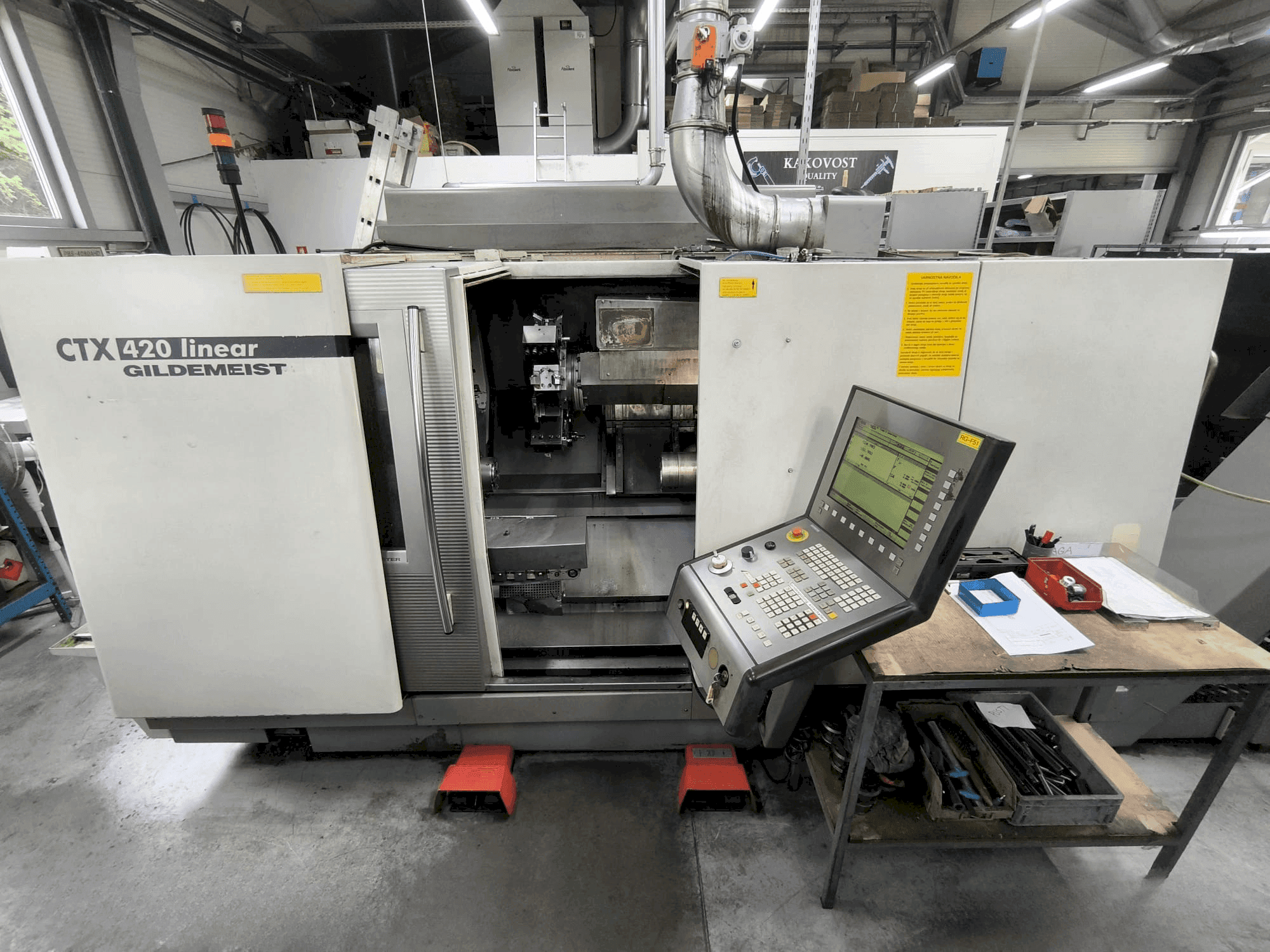 Vue de face de la machine Gildemeister GILDEMEISTER CTX 420 linear