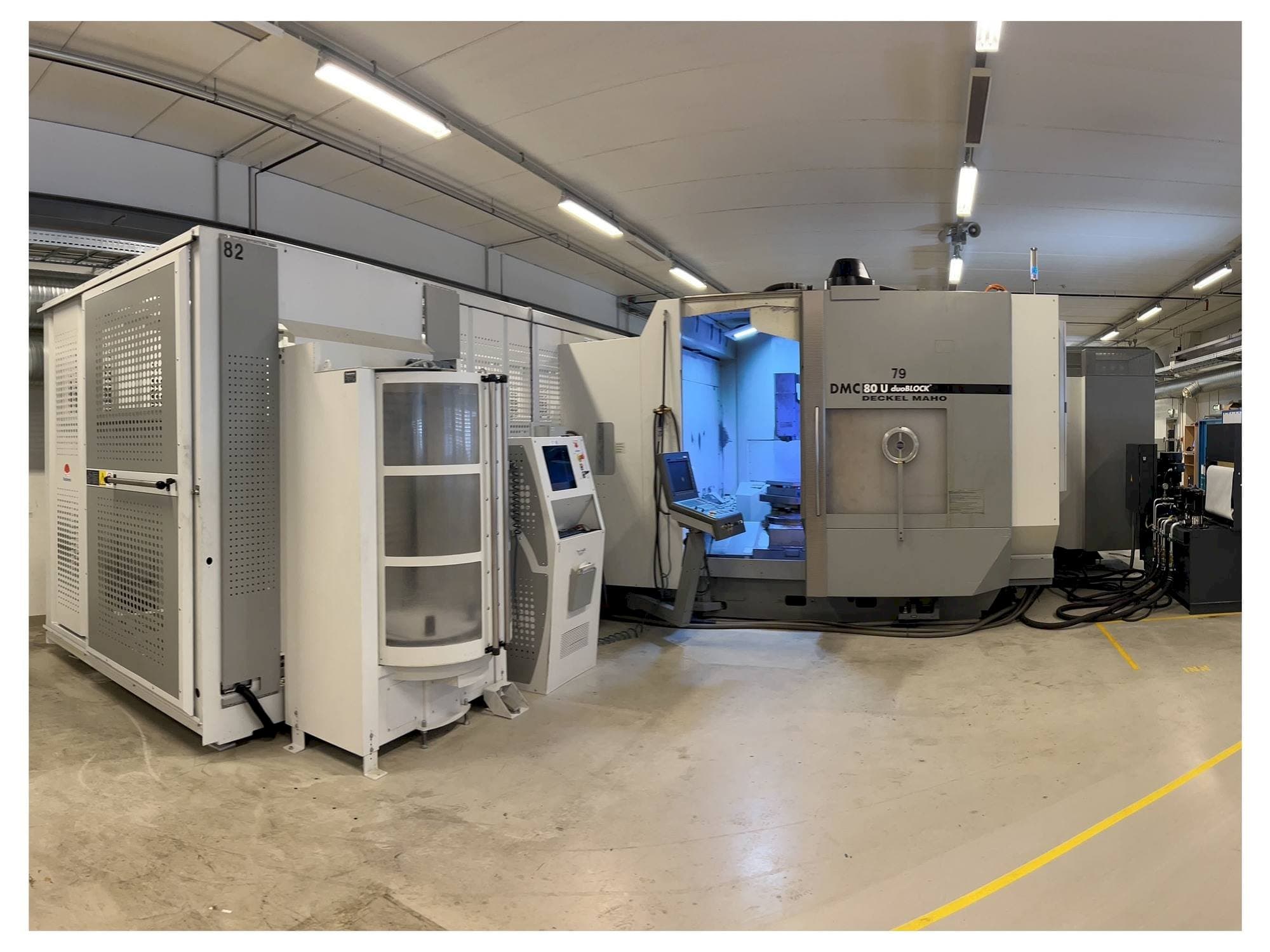 Vue de face de la machine DMG DMC 80 U duoBLOCK