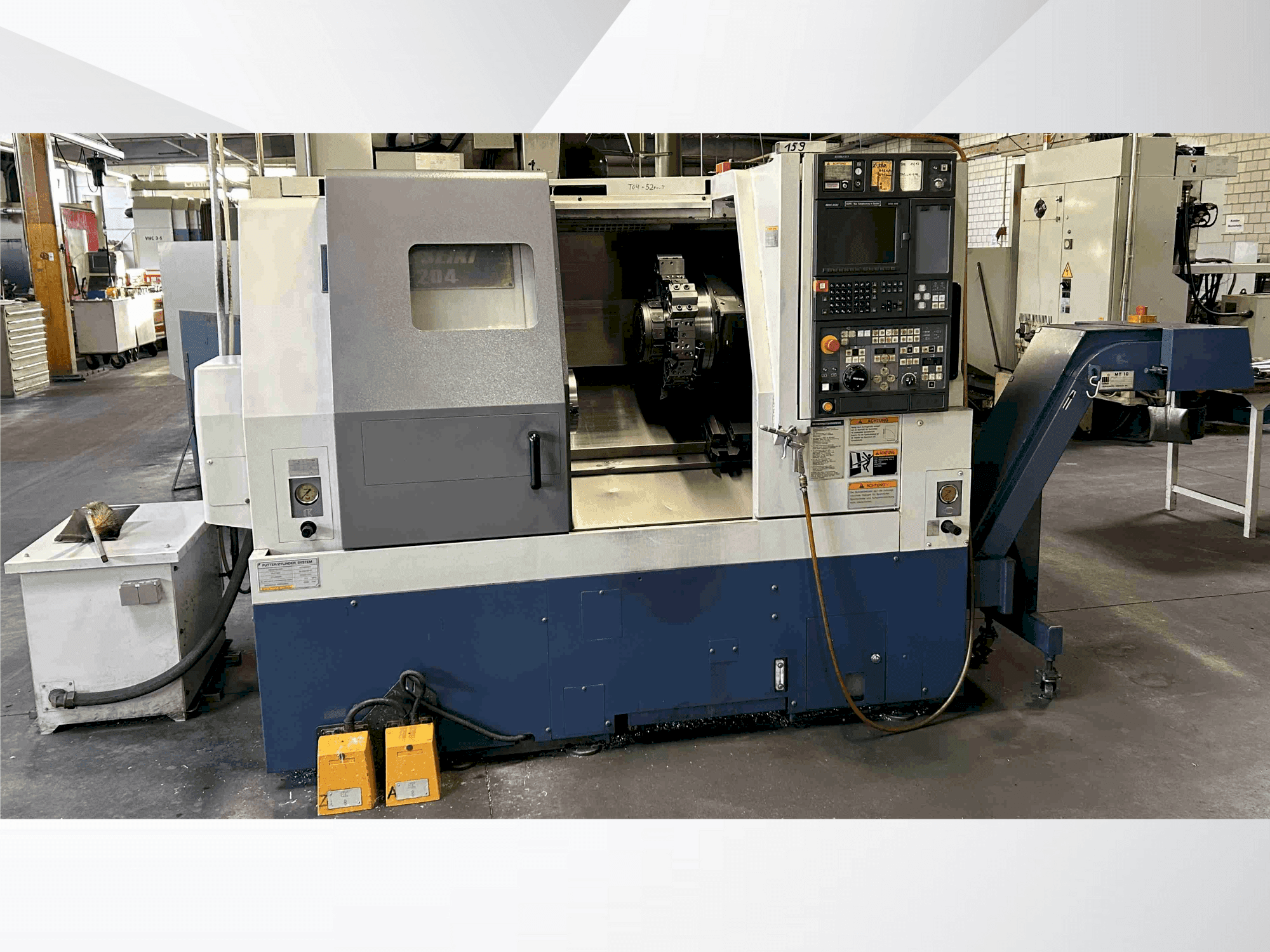 Vue de face de la machine MORI SEIKI SL-204 MC