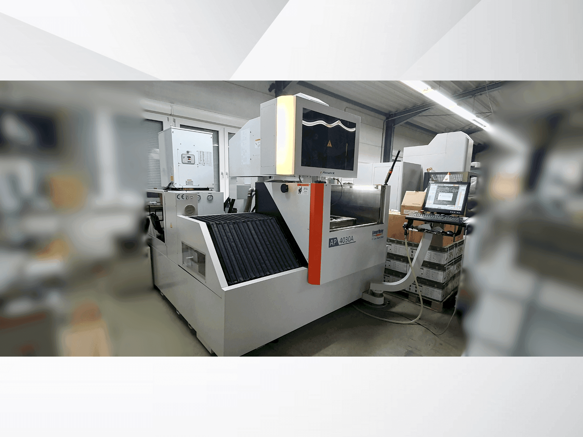 Vue de face de la machine AccuteX AP 4030A