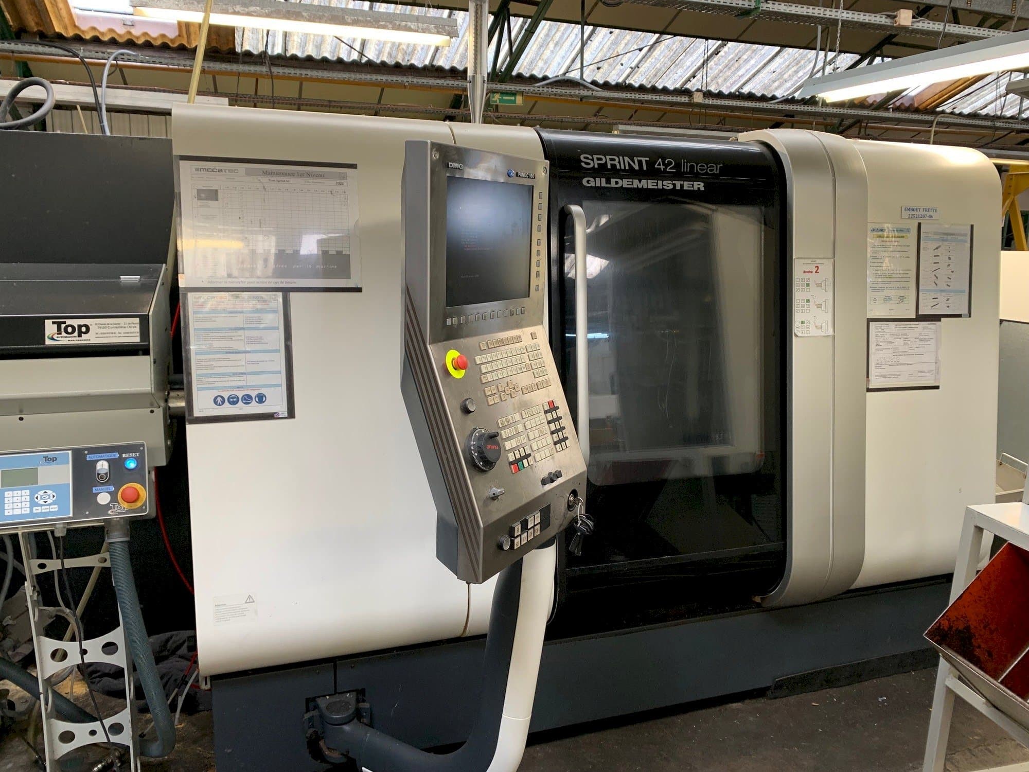 Vue de face de la machine DMG SPRINT 42 linear