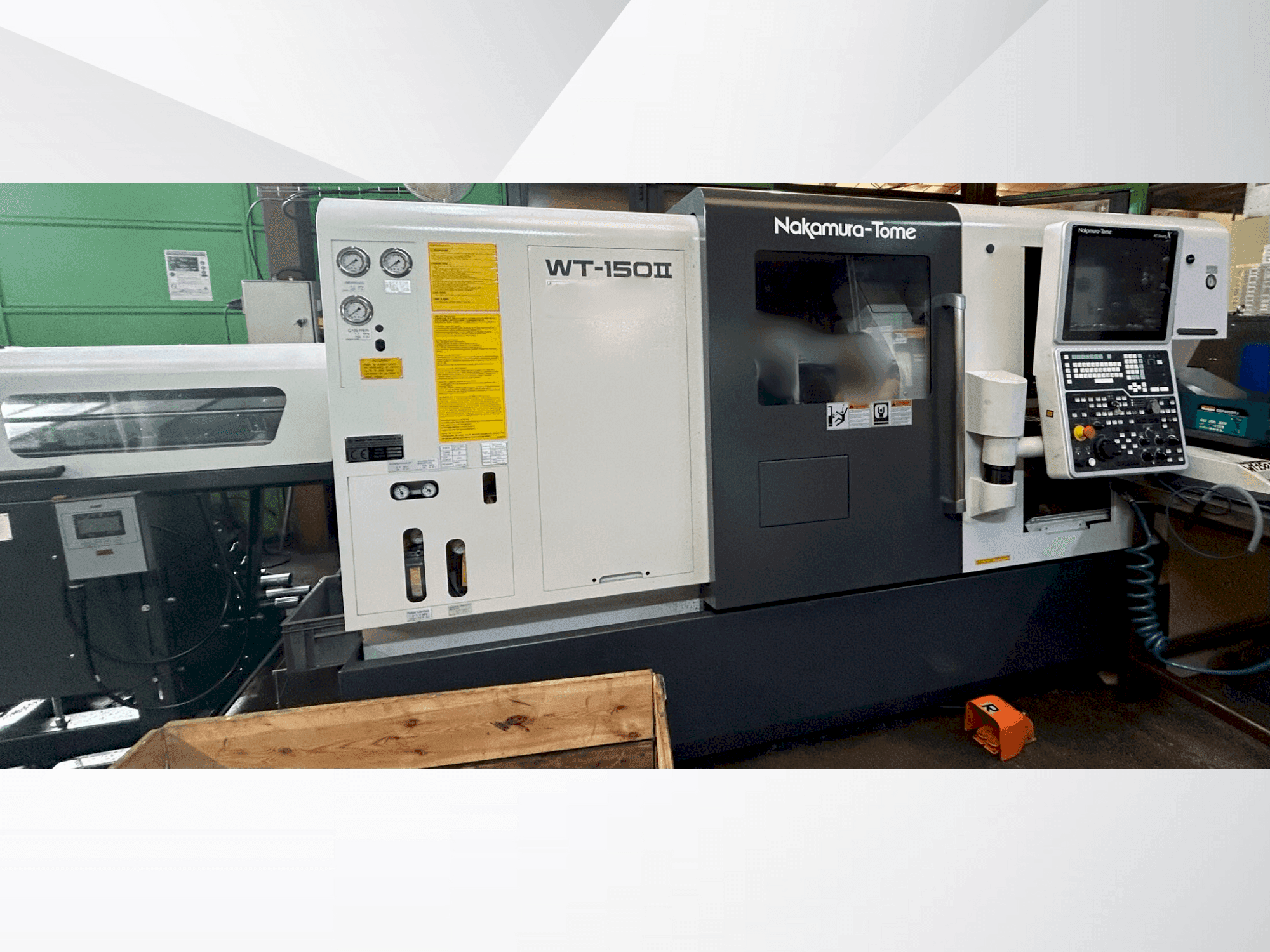 Vue de face de la machine NAKAMURA-TOME WT 150