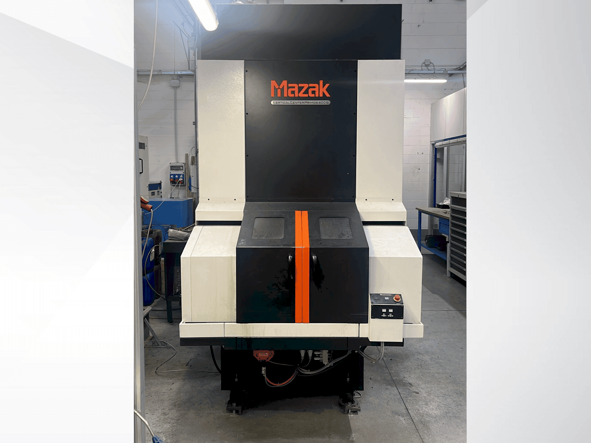 Vue de face de la machine Mazak VC PRIMOS 400S