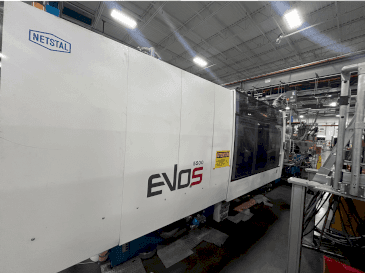 Vue de face de la machine Netstal EVOS 5500-2900 Speed
