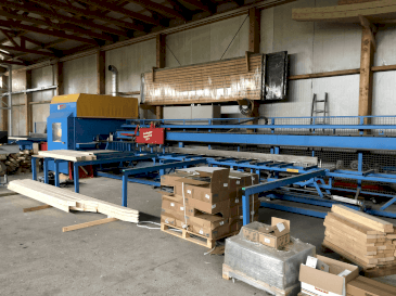 Vue de face de la machine HUNDEGGER Speed-Cut SC1