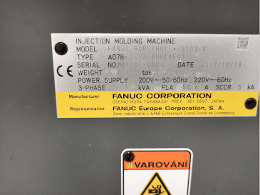 Vue de face de la machine FANUC α-S100A