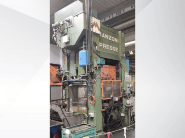 Vue de face de la machine RAVNE PRESSES Manzoni 160