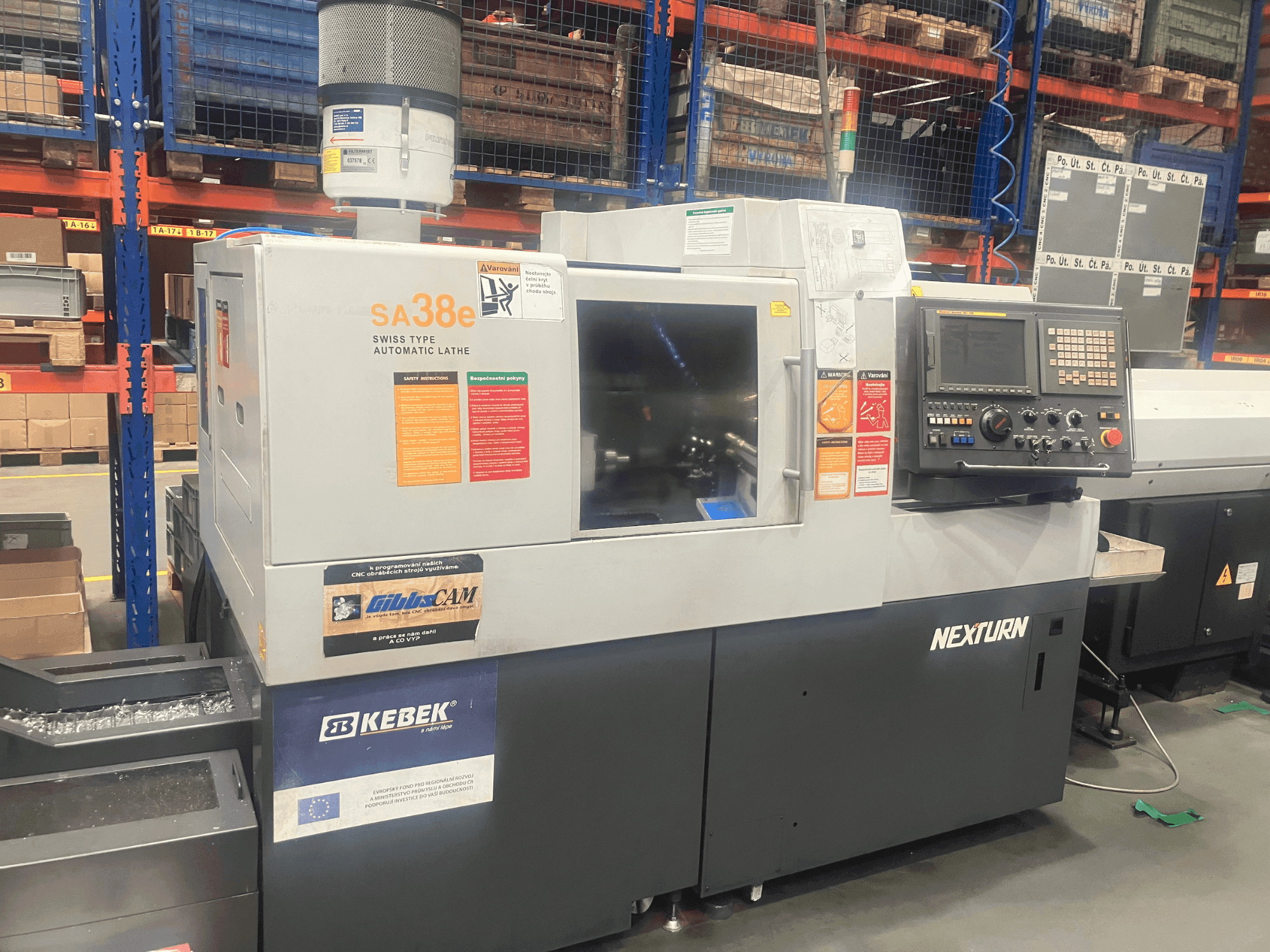 Vue de face de la machine Nexturn SA-38e