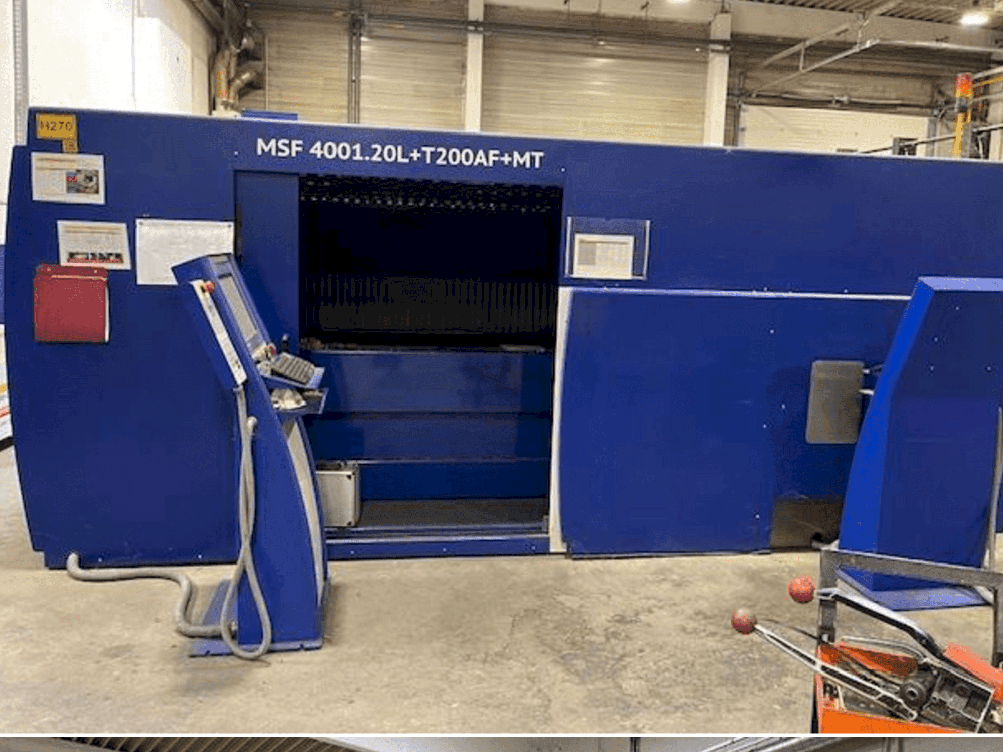 Vue de face de la machine MicroStep Fiber MSF 4001.20L