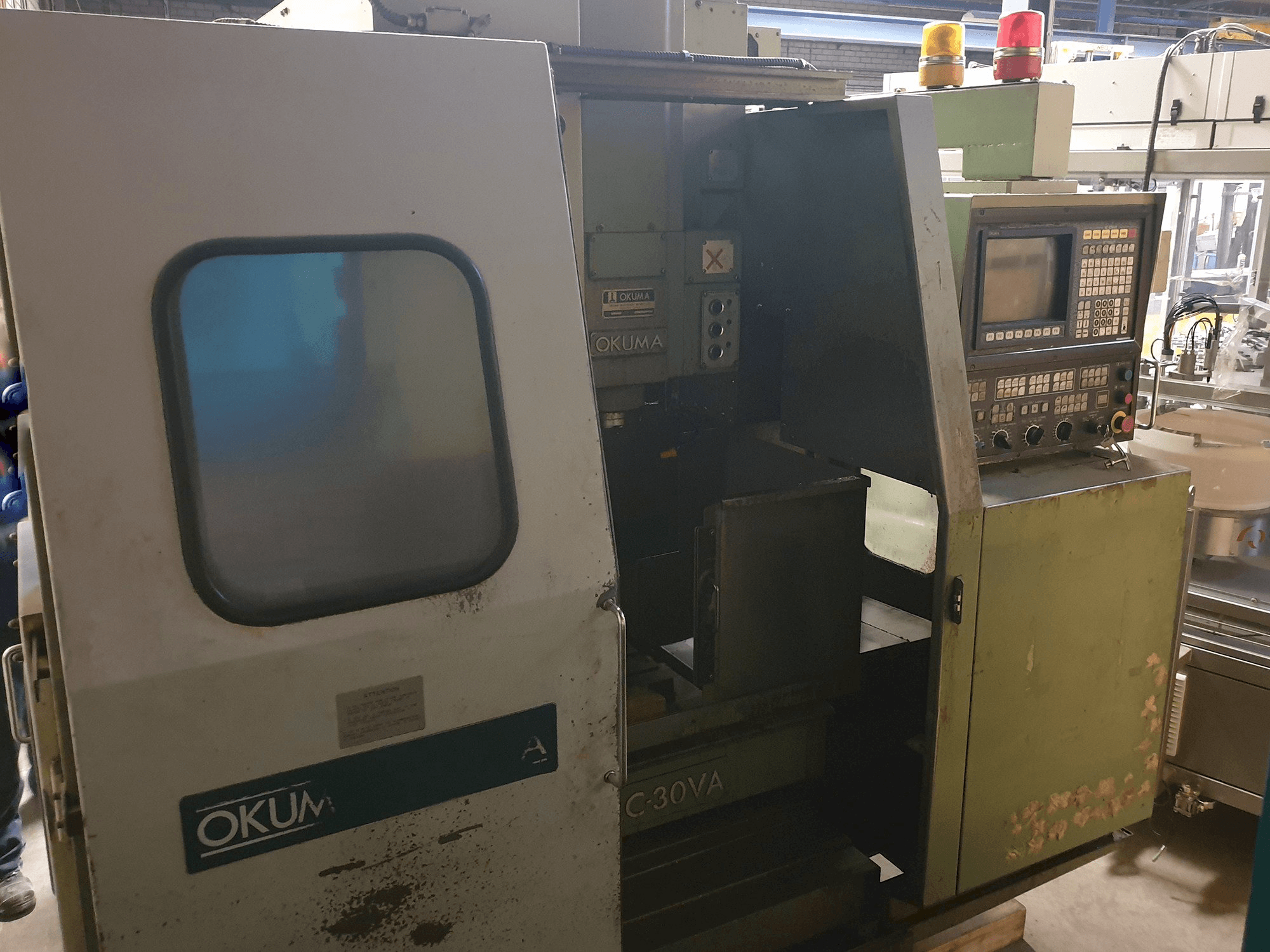 Left view of Okuma MC-30VA Machine