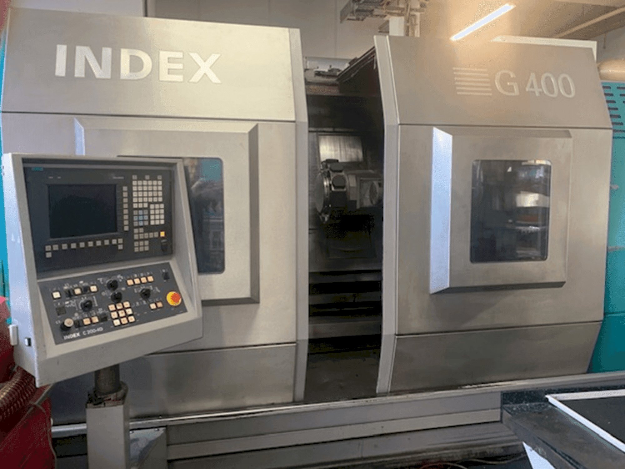 Vue de face de la machine Index G400