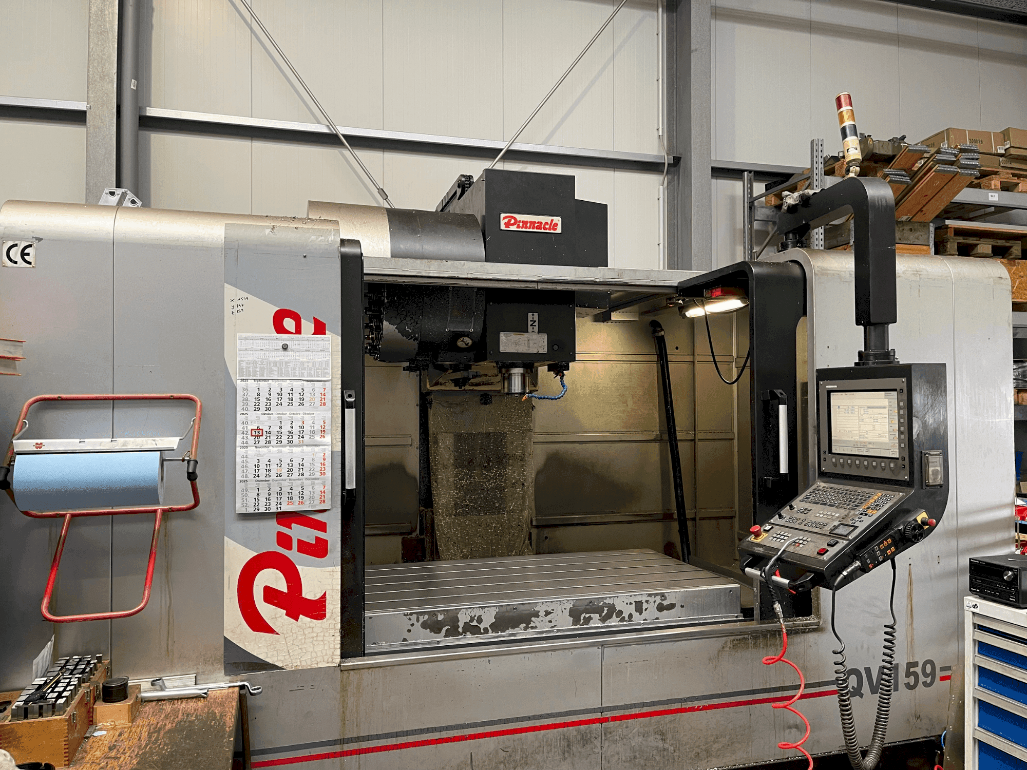 Vue de face de la machine Pinnacle QV 159