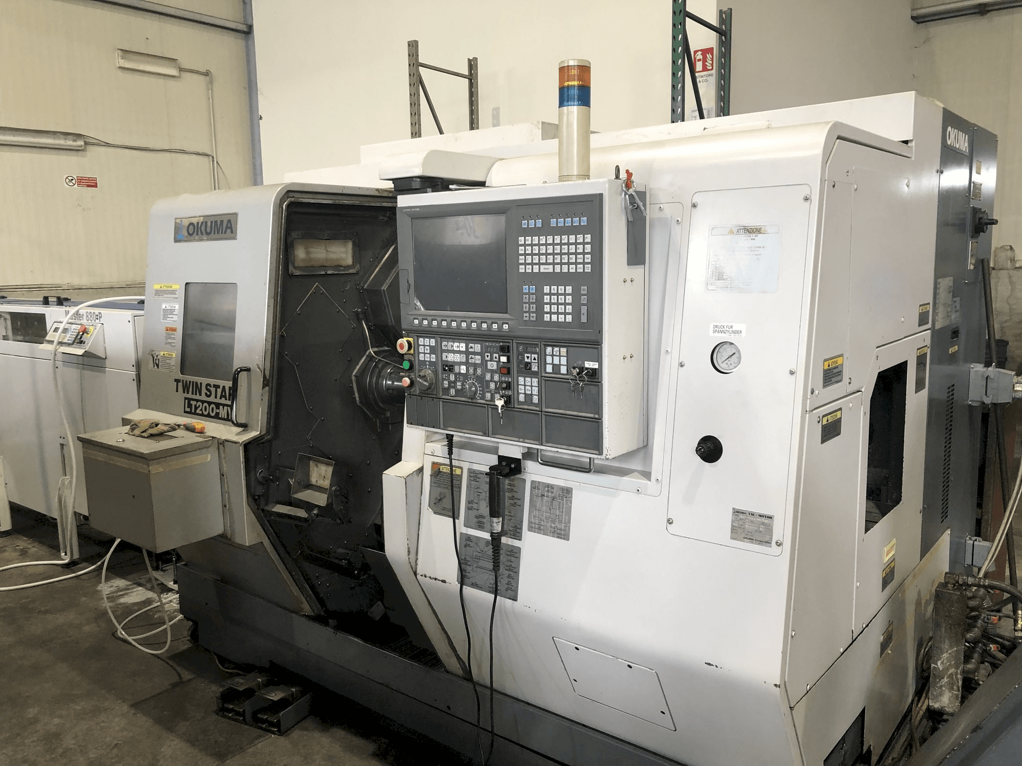 Front view of Okuma LT200-MY machine