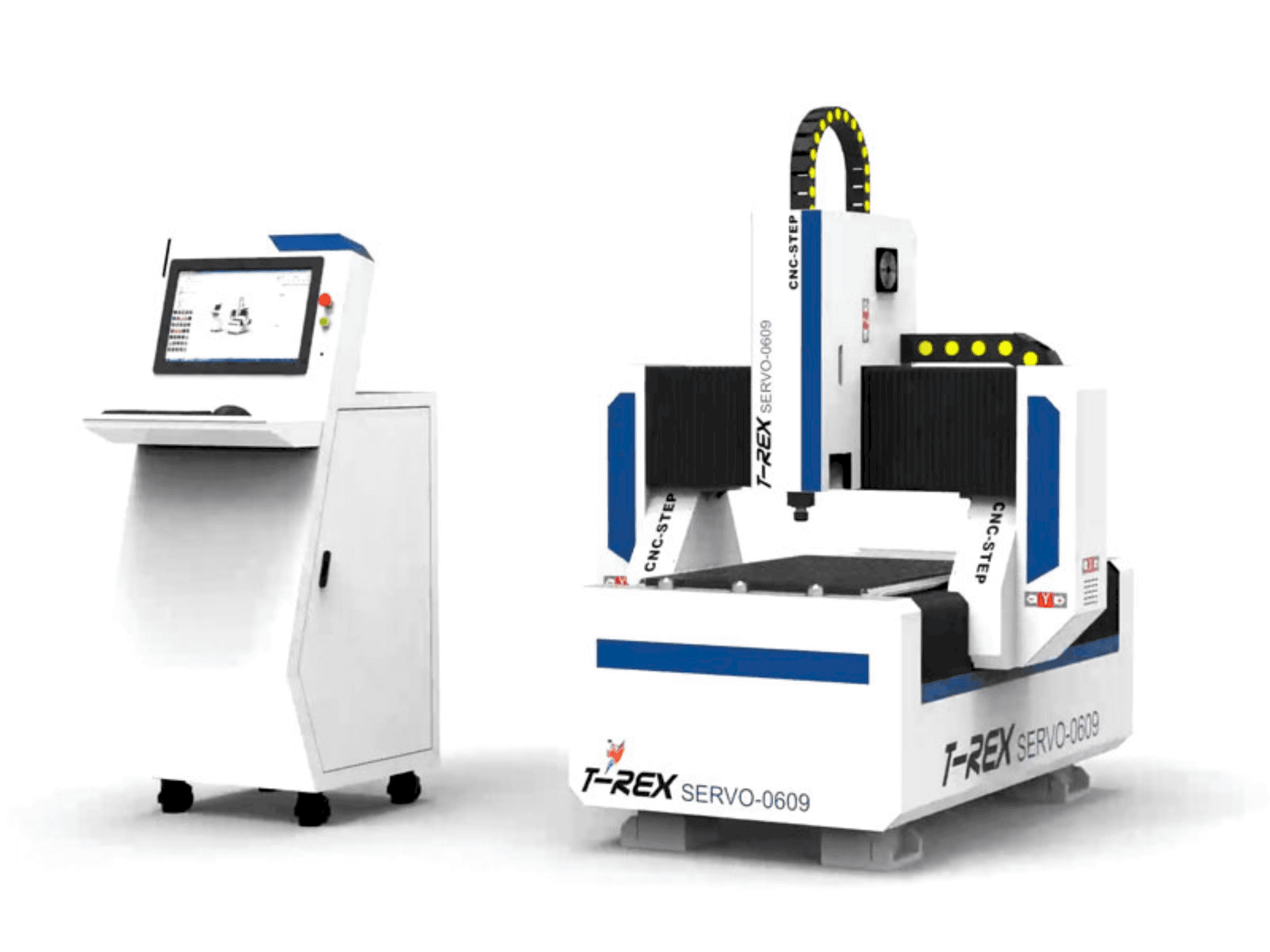 Vue de face de la machine T-Rex Servo-0609