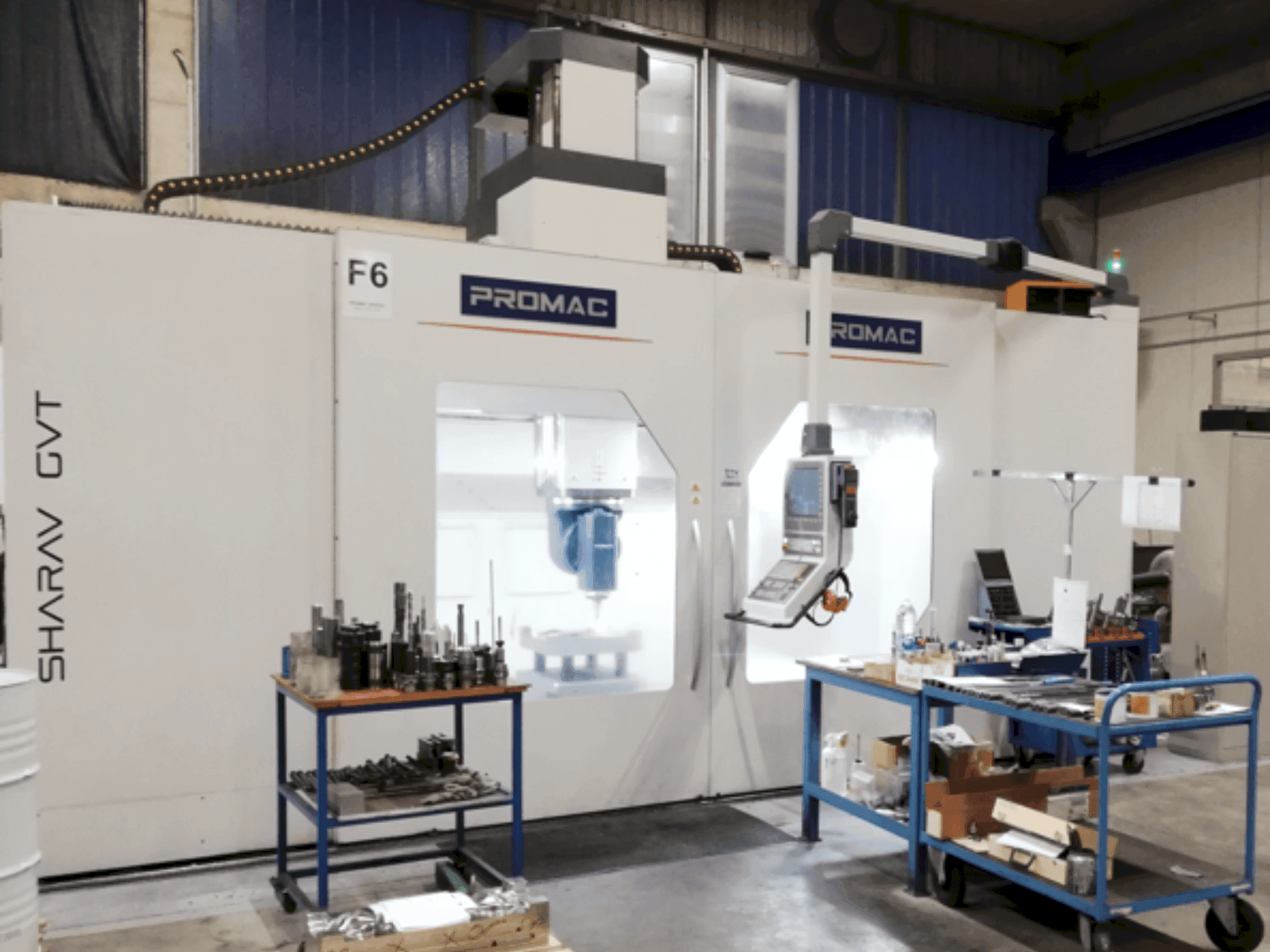 Vue de face de la machine PROMAC SHARAV GTV 3.5