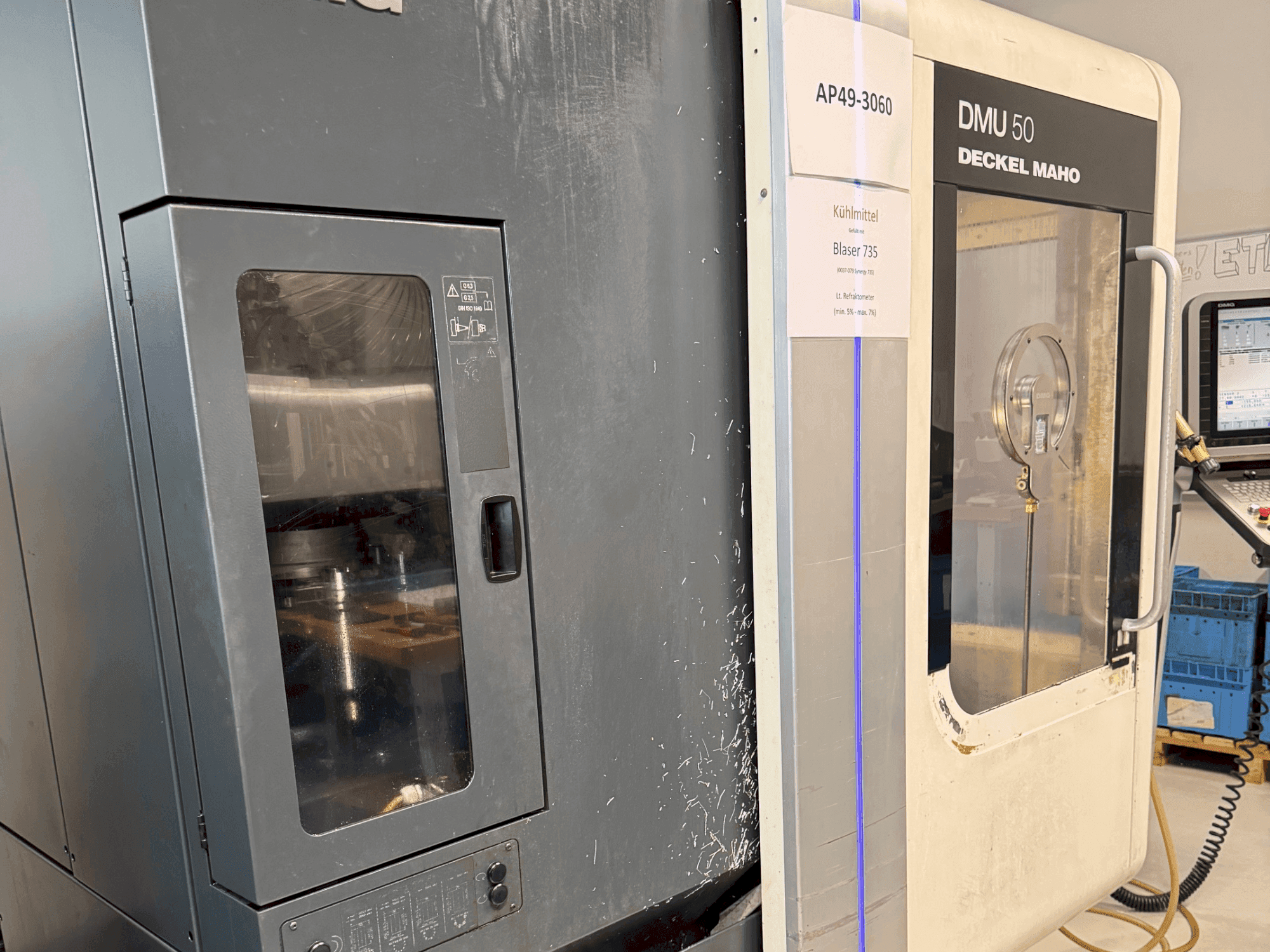 Vue de face de la machine DMG DECKEL MAHO DMU 50