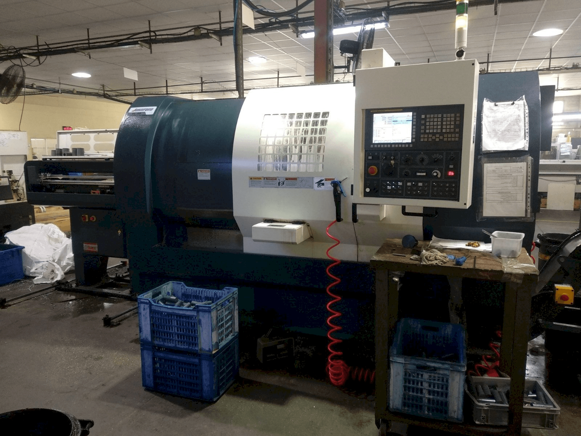 Front view of Johnford SL-40 machine