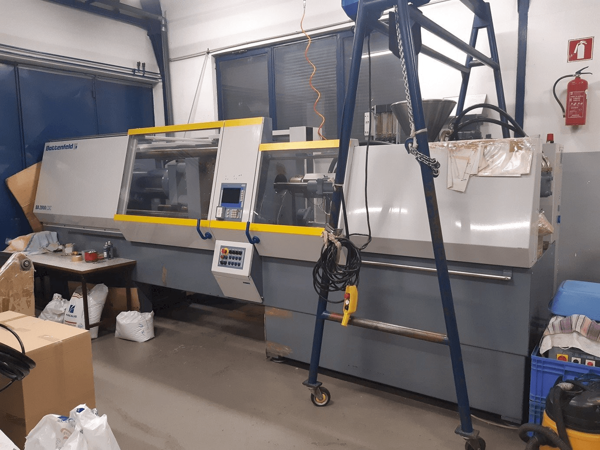 Front view of Battenfeld BA 2000/1000 CDC machine