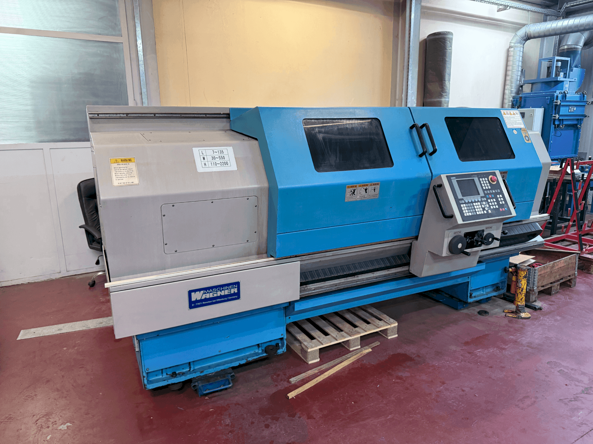 Vue de face de la machine WAGNER WDE 500