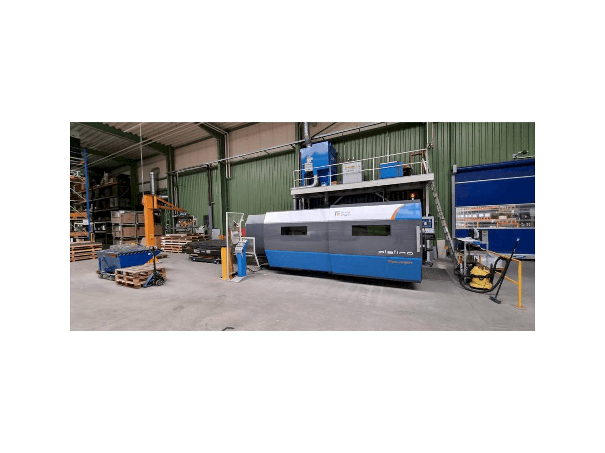 Vue de face de la machine Prima Power Platino Fiber