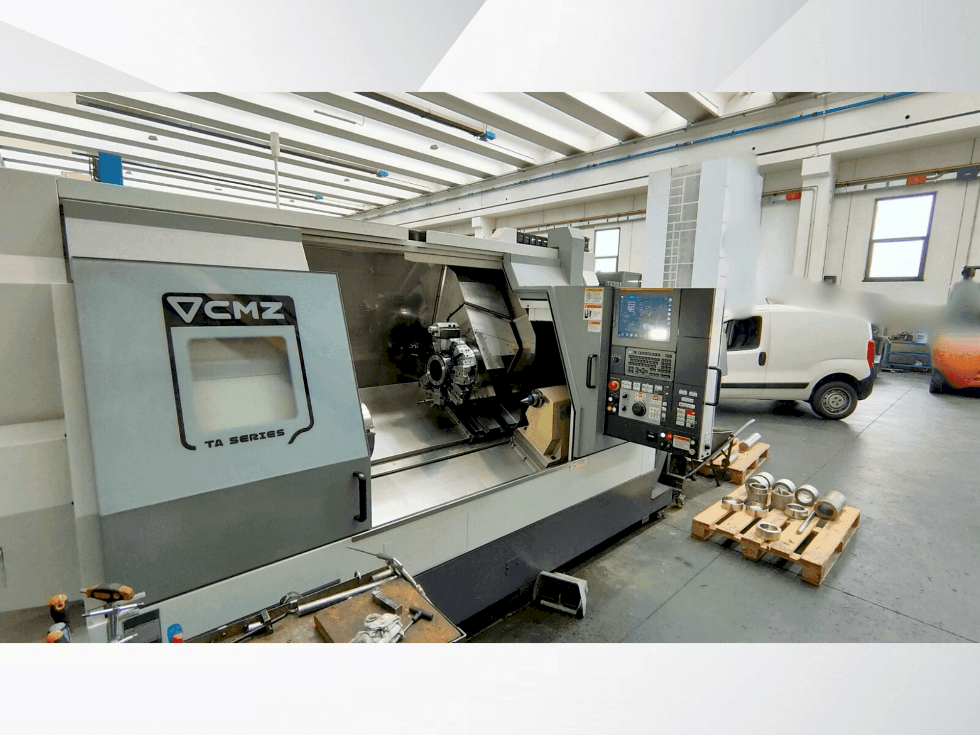 Vue de face de la machine CMZ TA 30 TY 1100