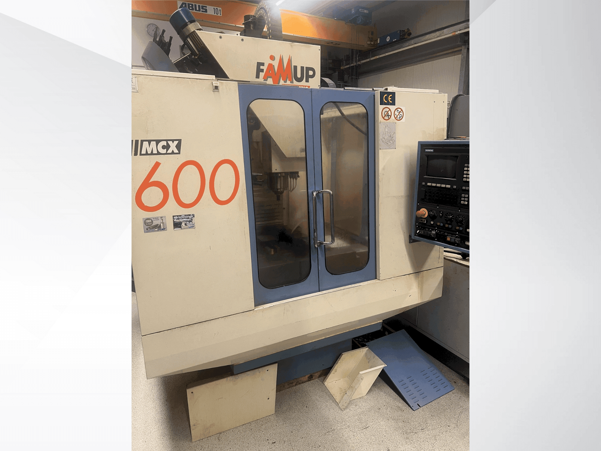 Vue de face de la machine FAMUP MCX 600