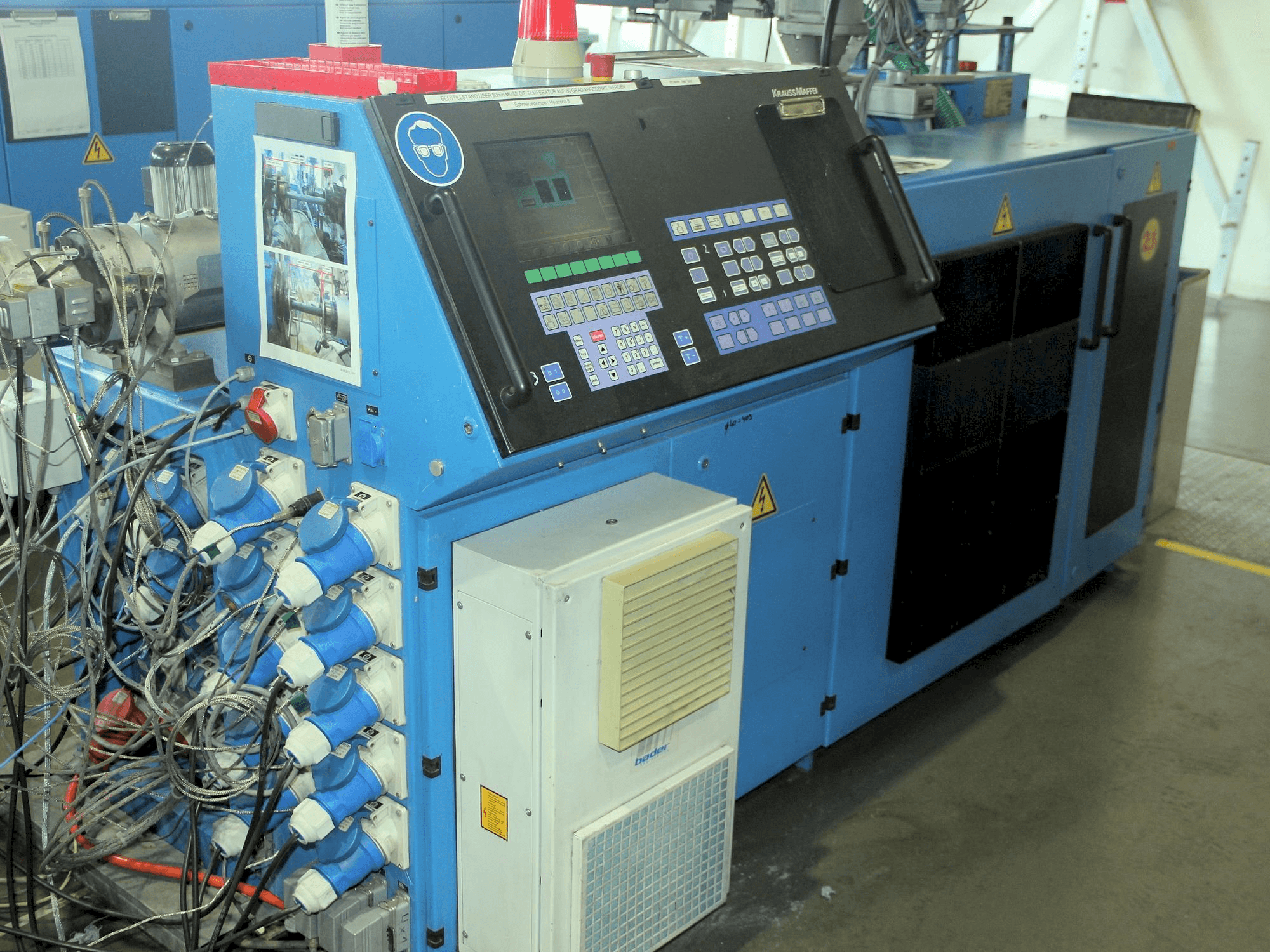 Front view of Krauss Maffei KME 1-75-30 B machine