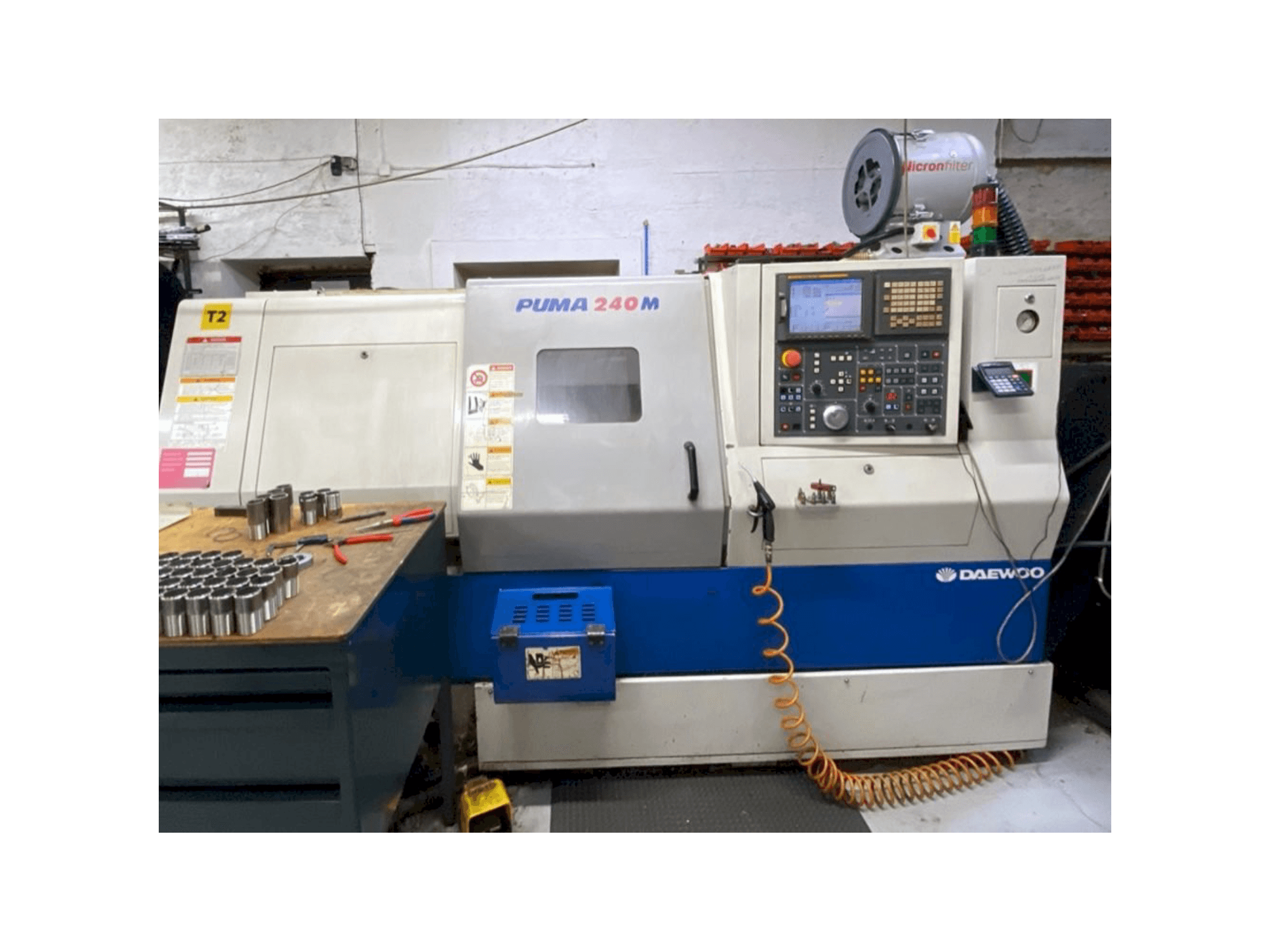 Front view of DAEWOO PUMA 240MB machine