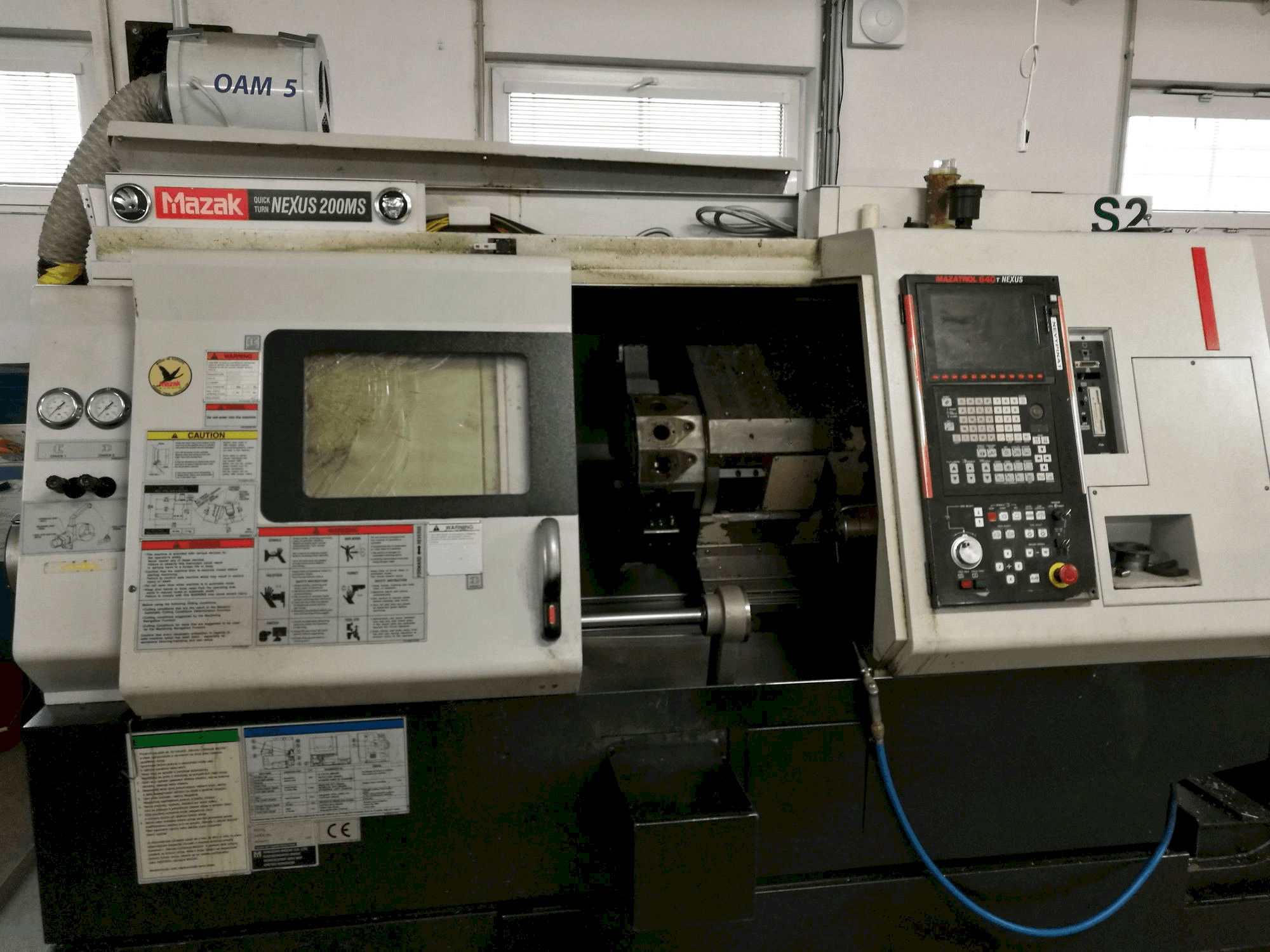 Front view of Mazak QT Nexus-200 MS machine