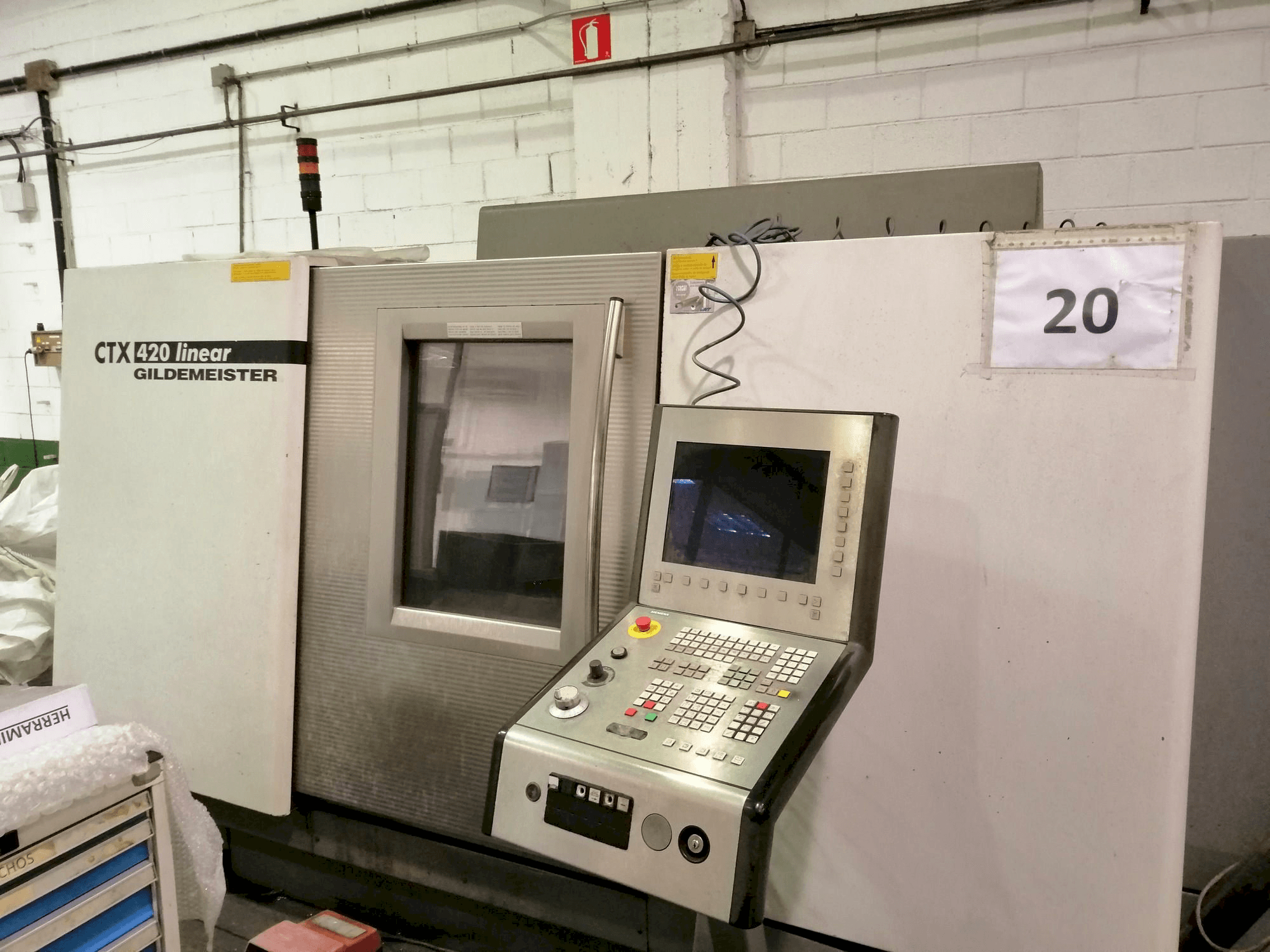 Front view of Gildemeister CTX 400 machine