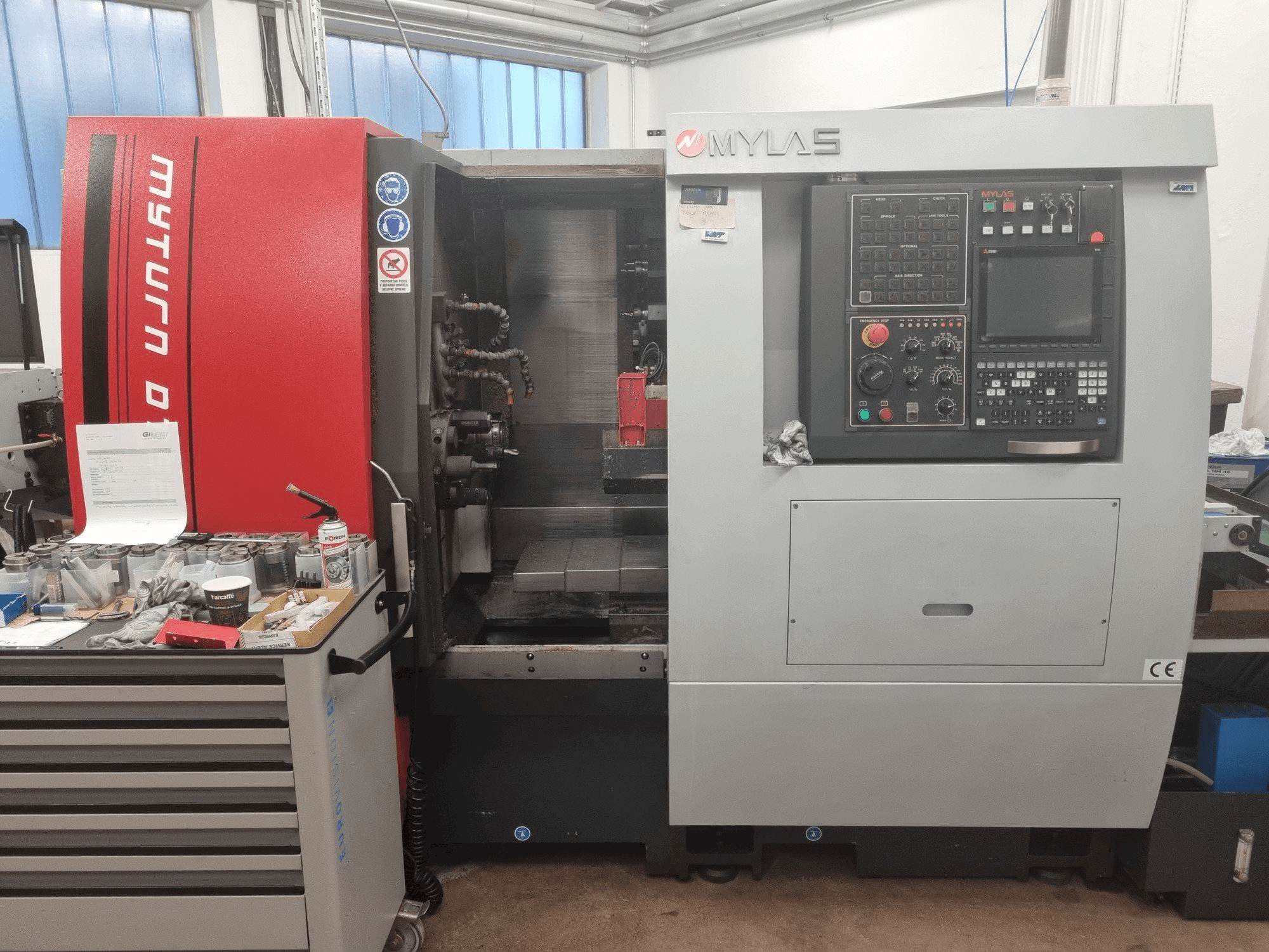 Front view of MYLAS DT52 machine