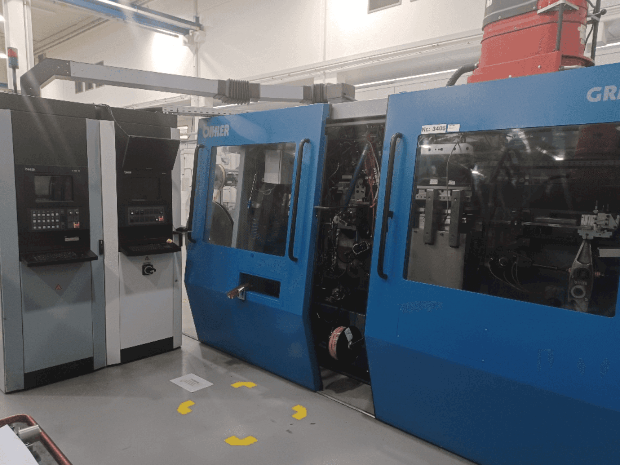 Vue de face de la machine Bihler GRM 80E