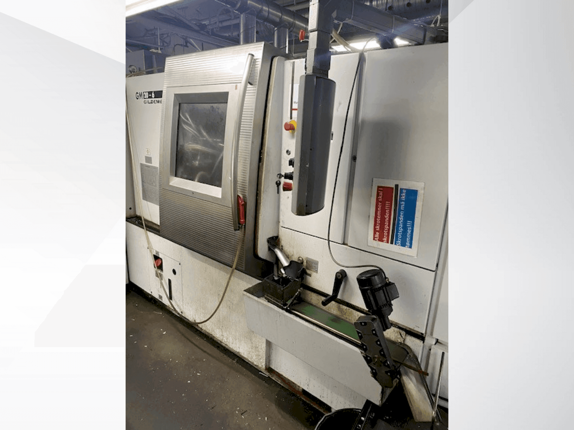 Vue de face de la machine Gildemeister GM 20-6