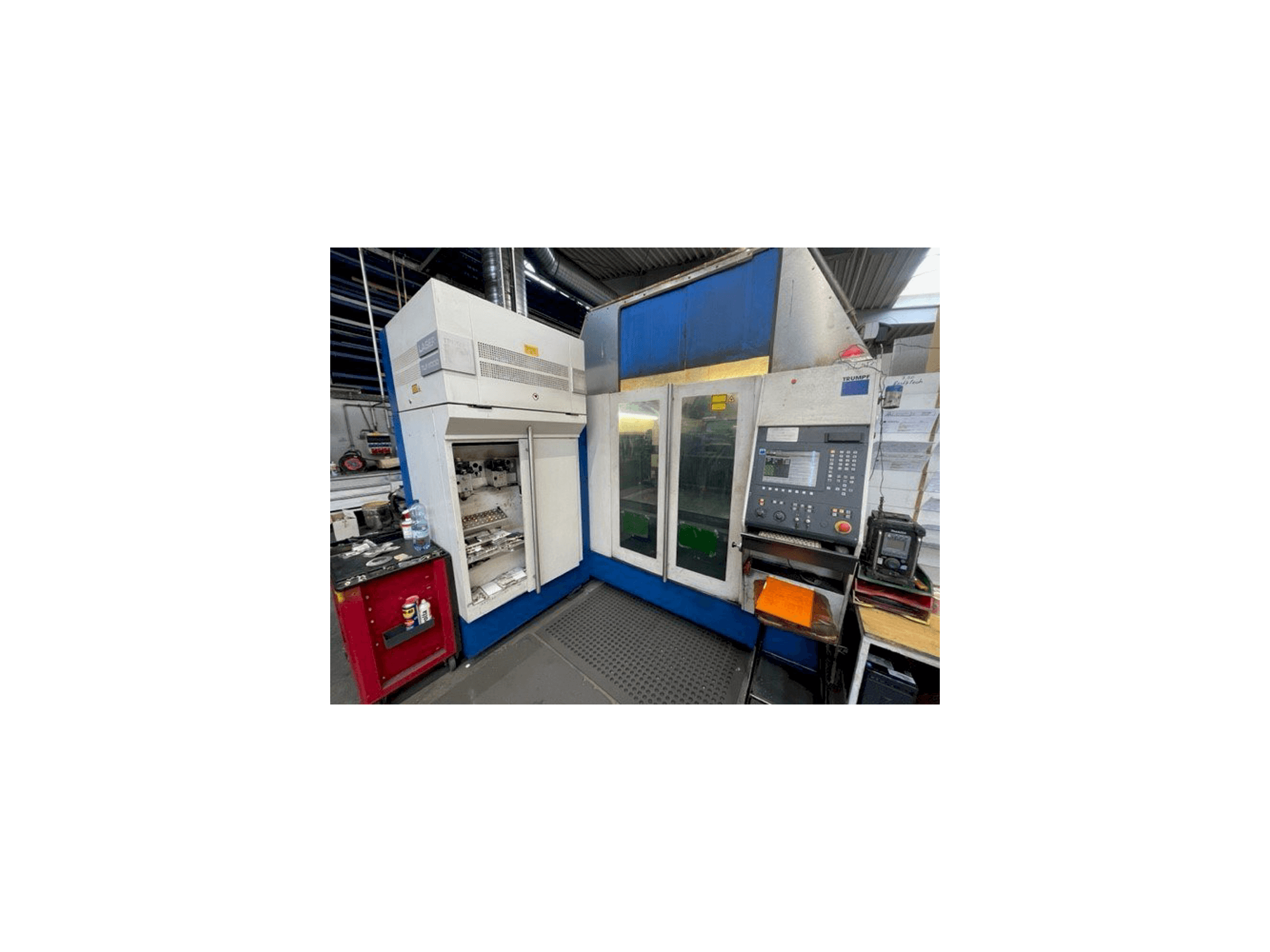 Front view of Trumpf TC L 3050 machine