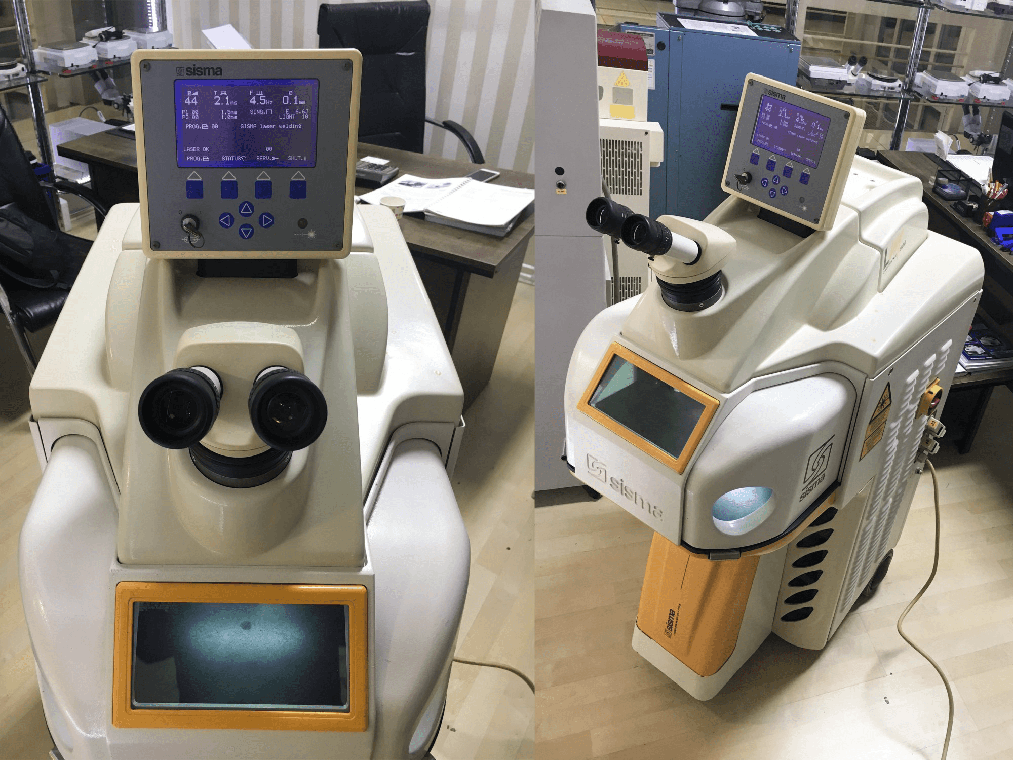 Front view of SISMA LM 500 Machine