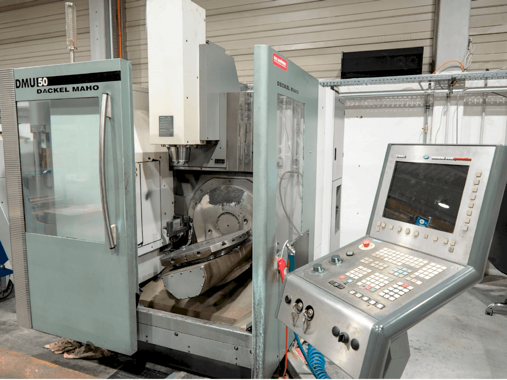 Front view of DMG DMU 50 machine