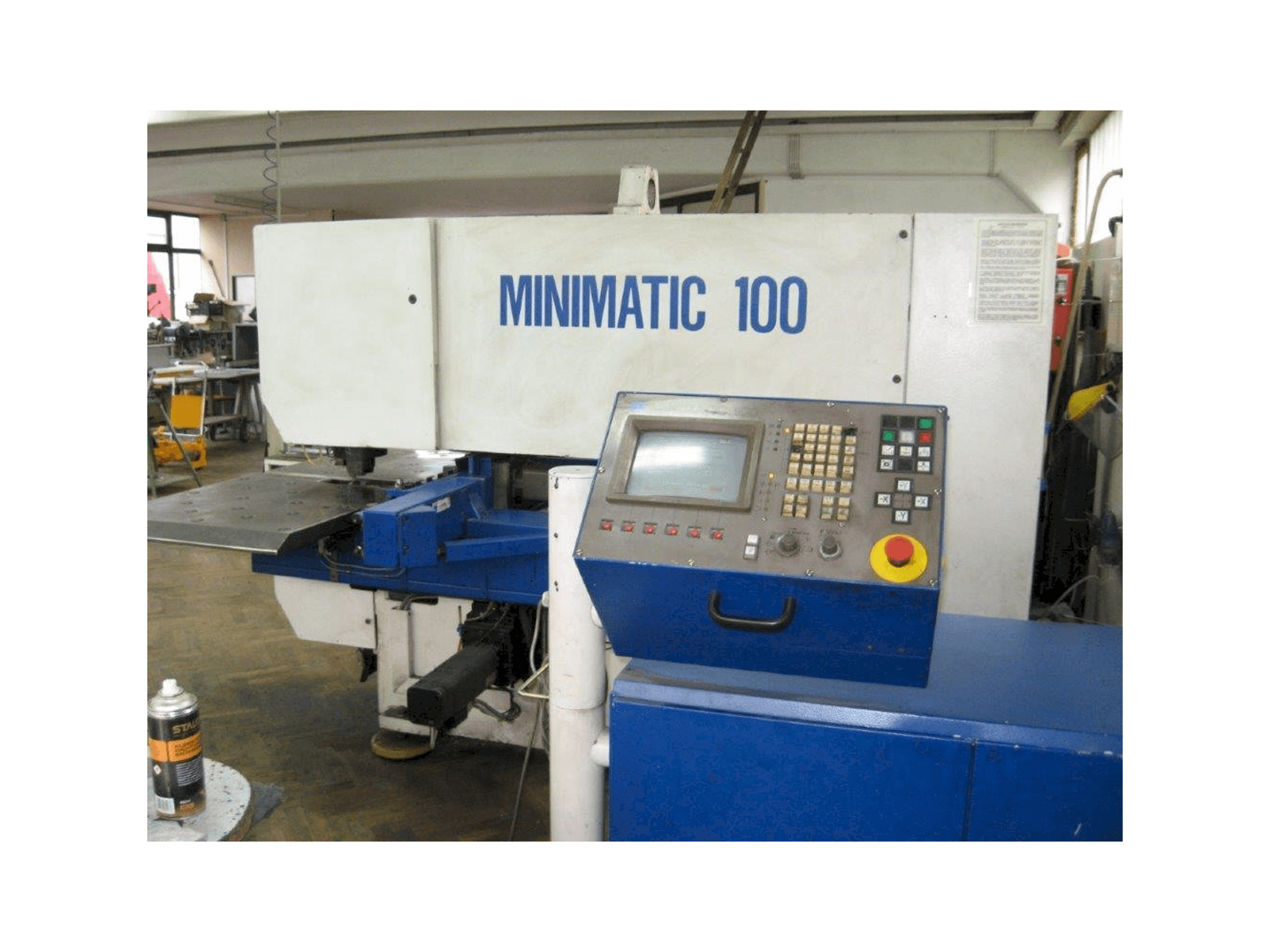 Front view of Trumpf Minimatic 100 machine