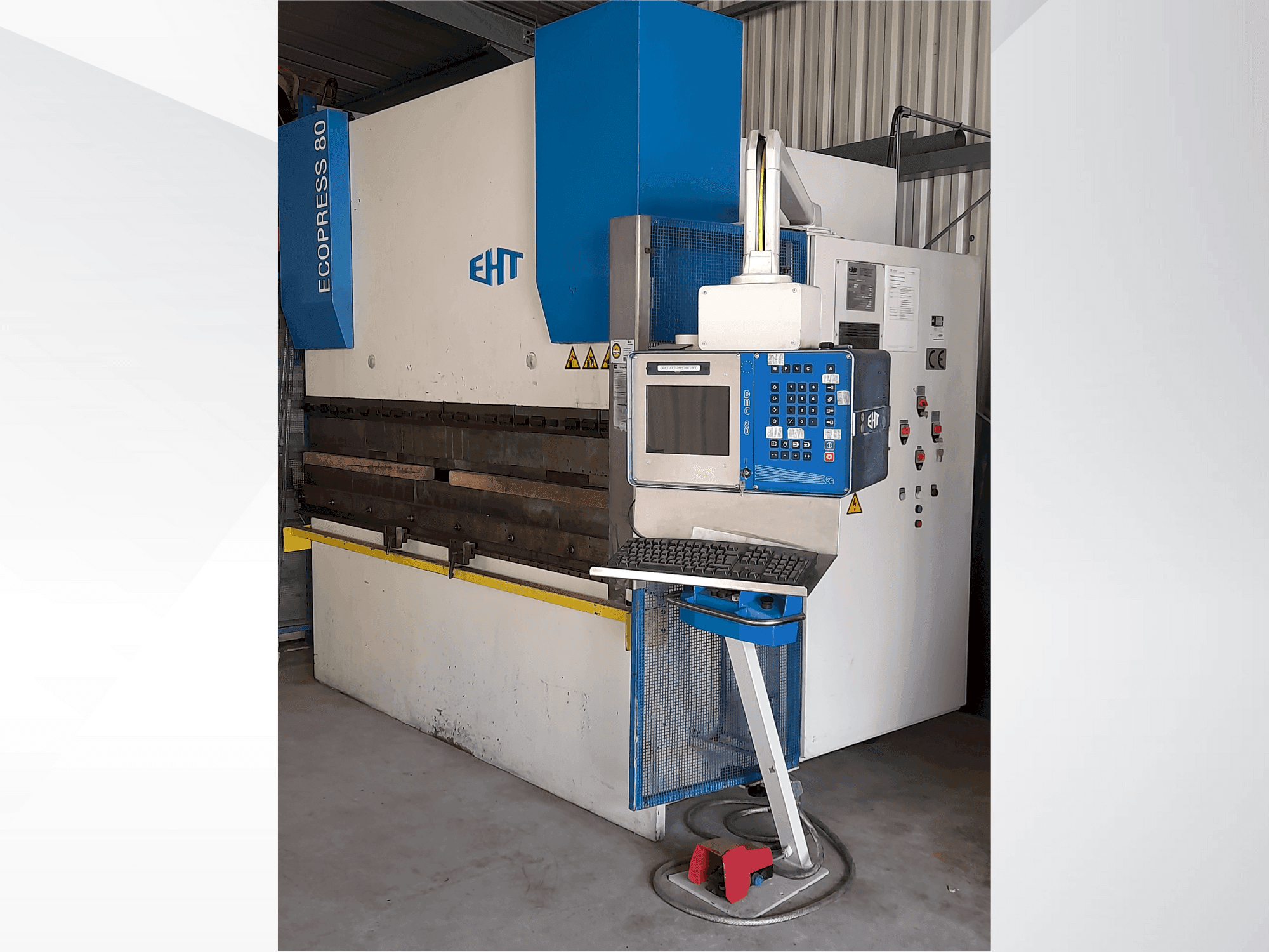 Vue de face de la machine EHT Ecopress 80