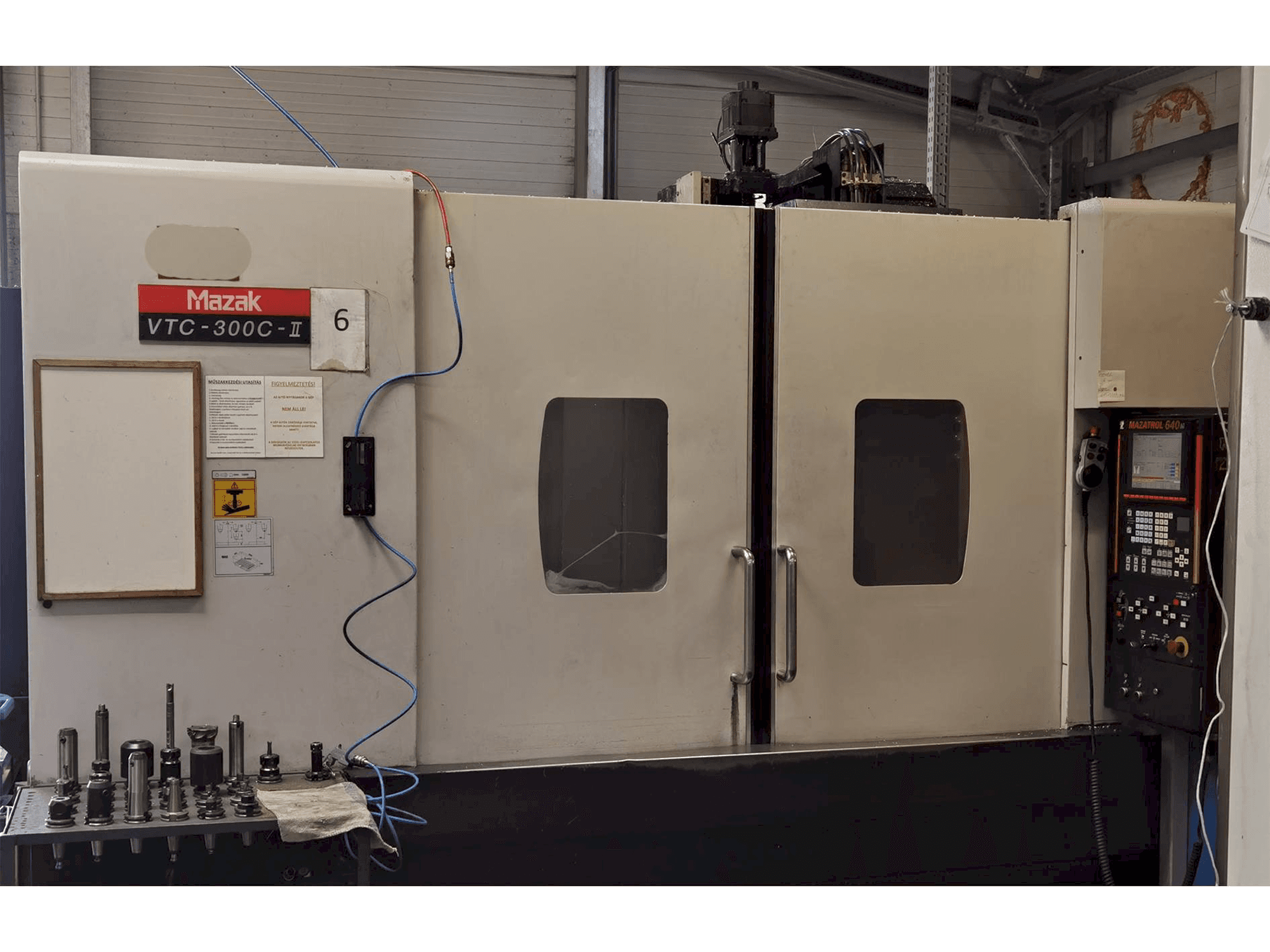 Front view of Mazak VTC 300 C II machine