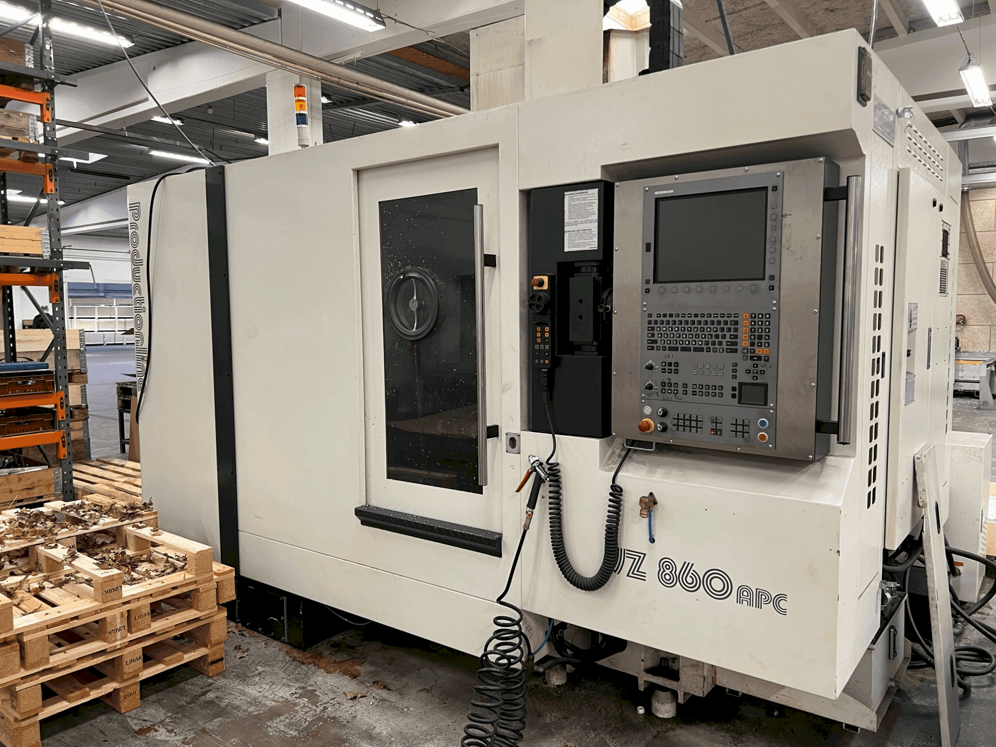 Vue de face de la machine WEMAS VZ 860 APC