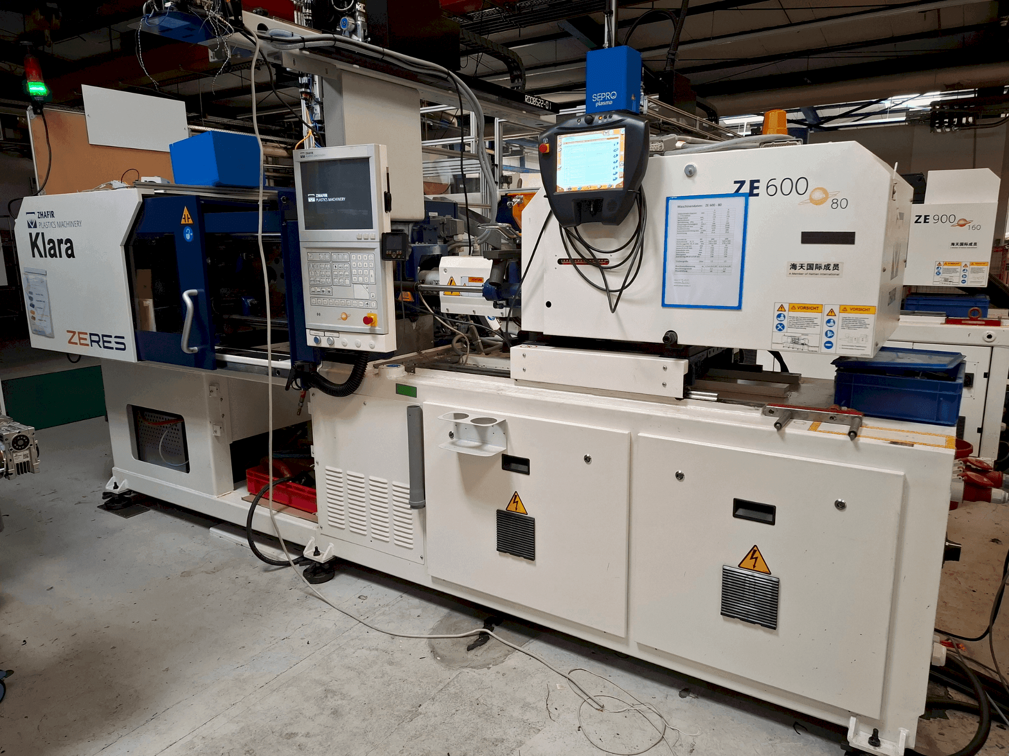 Vue de face de la machine HAITIAN ZHAFIR Zeres ZE600