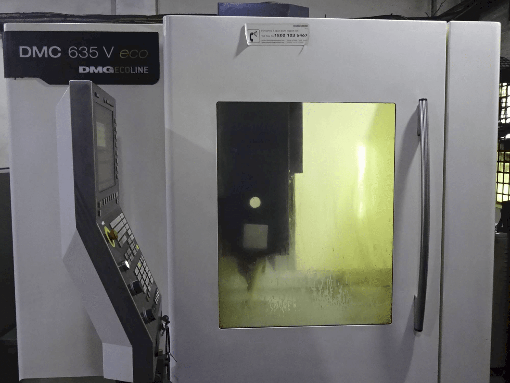 Front view of DMG DMC 635 V ECO Machine