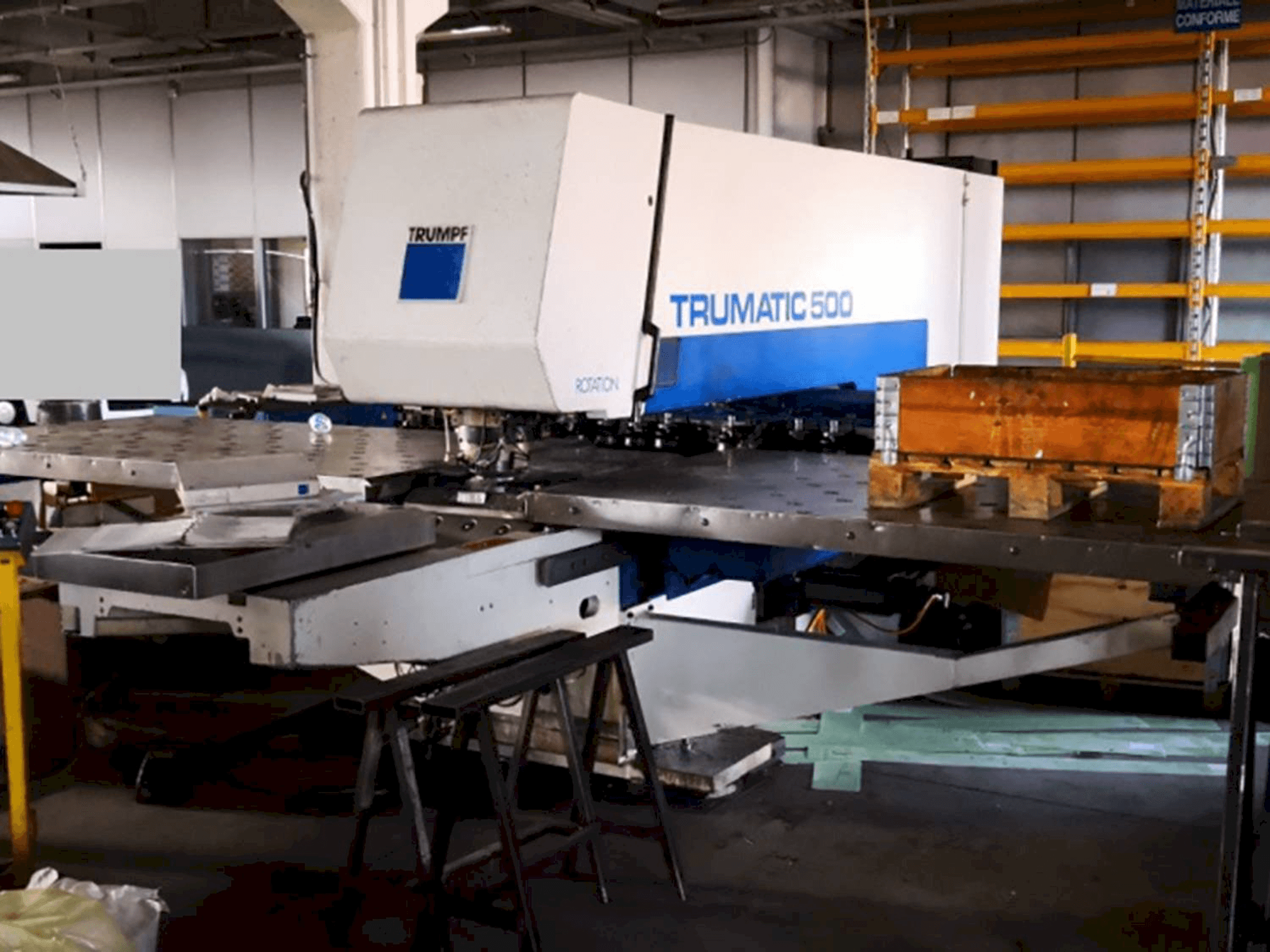 Front view of Trumpf Trumatic 500R machine