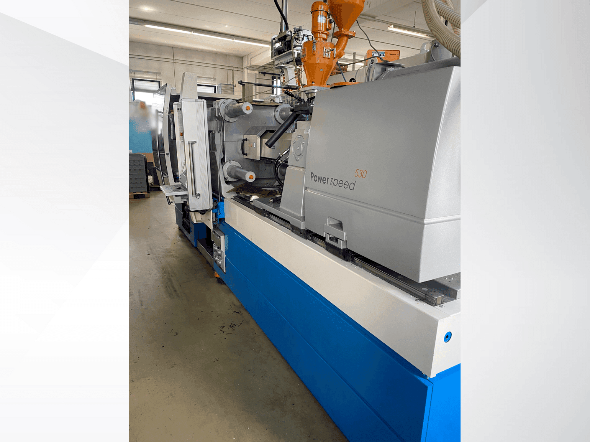 Vue de face de la machine Netstal ELION 1200-530 PS