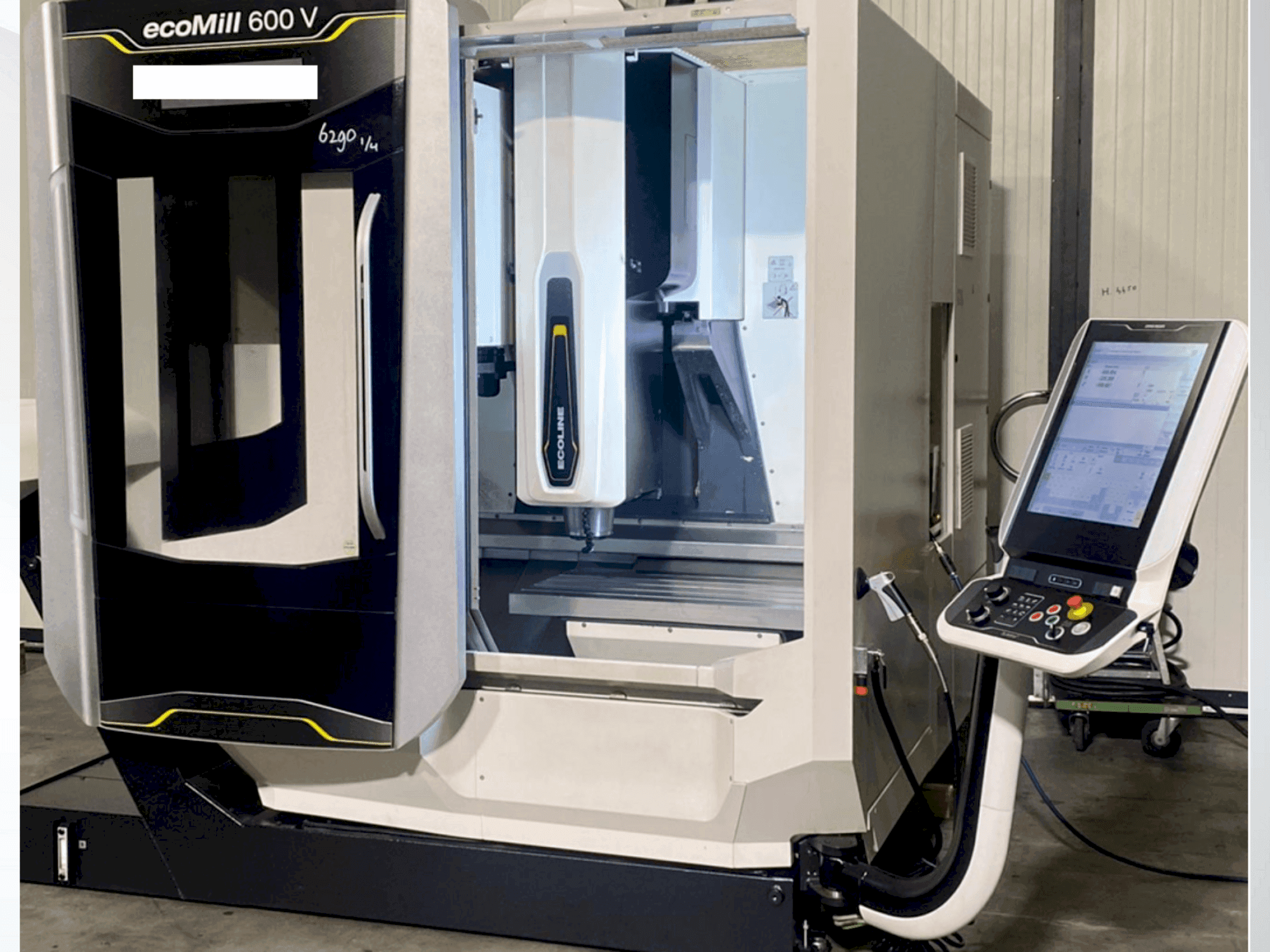 Vue de face de la machine DMG Ecomill 600V