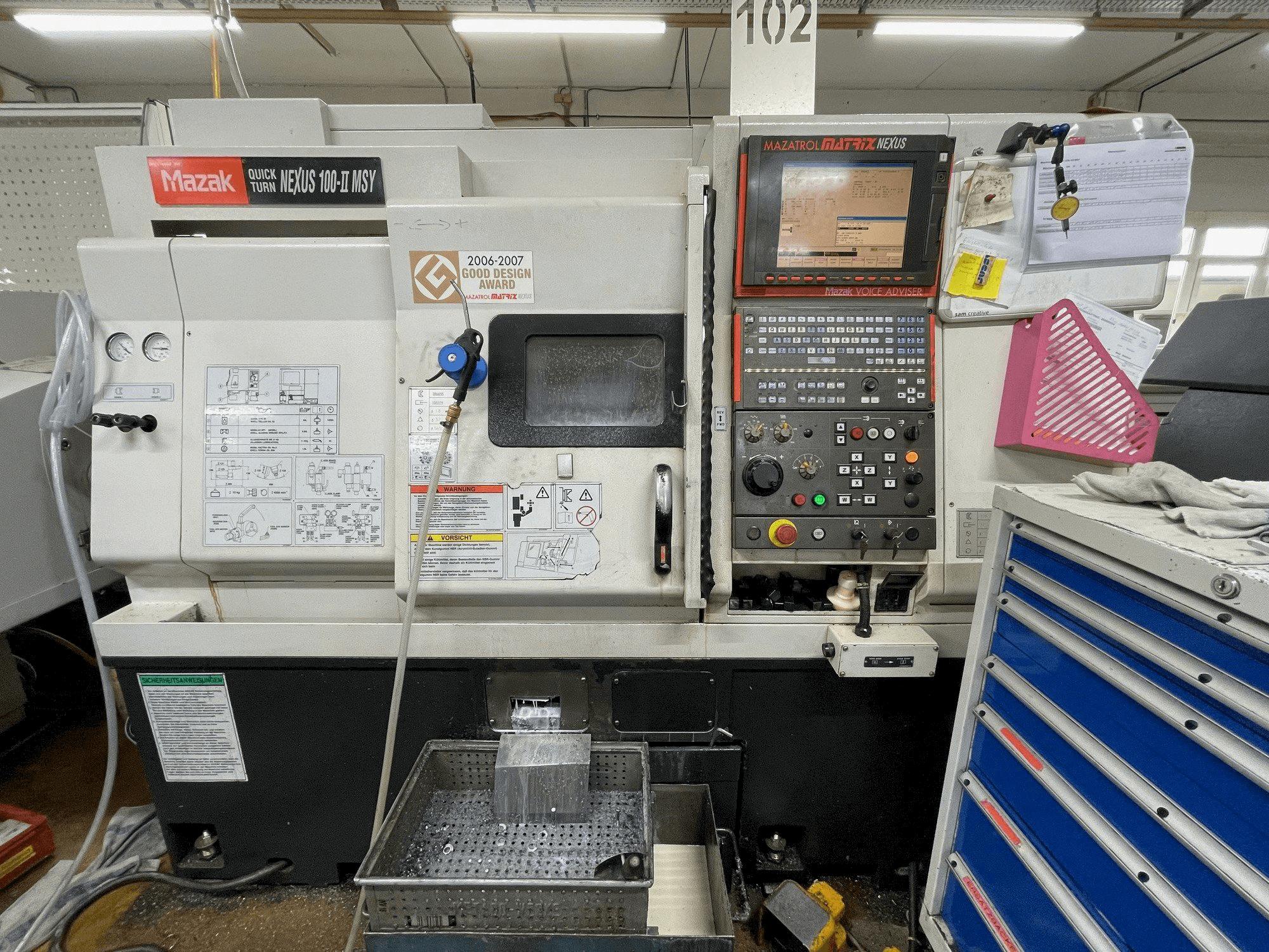 Vue de face de la machine Mazak QUICK TURN NEXUS 100-II MSY