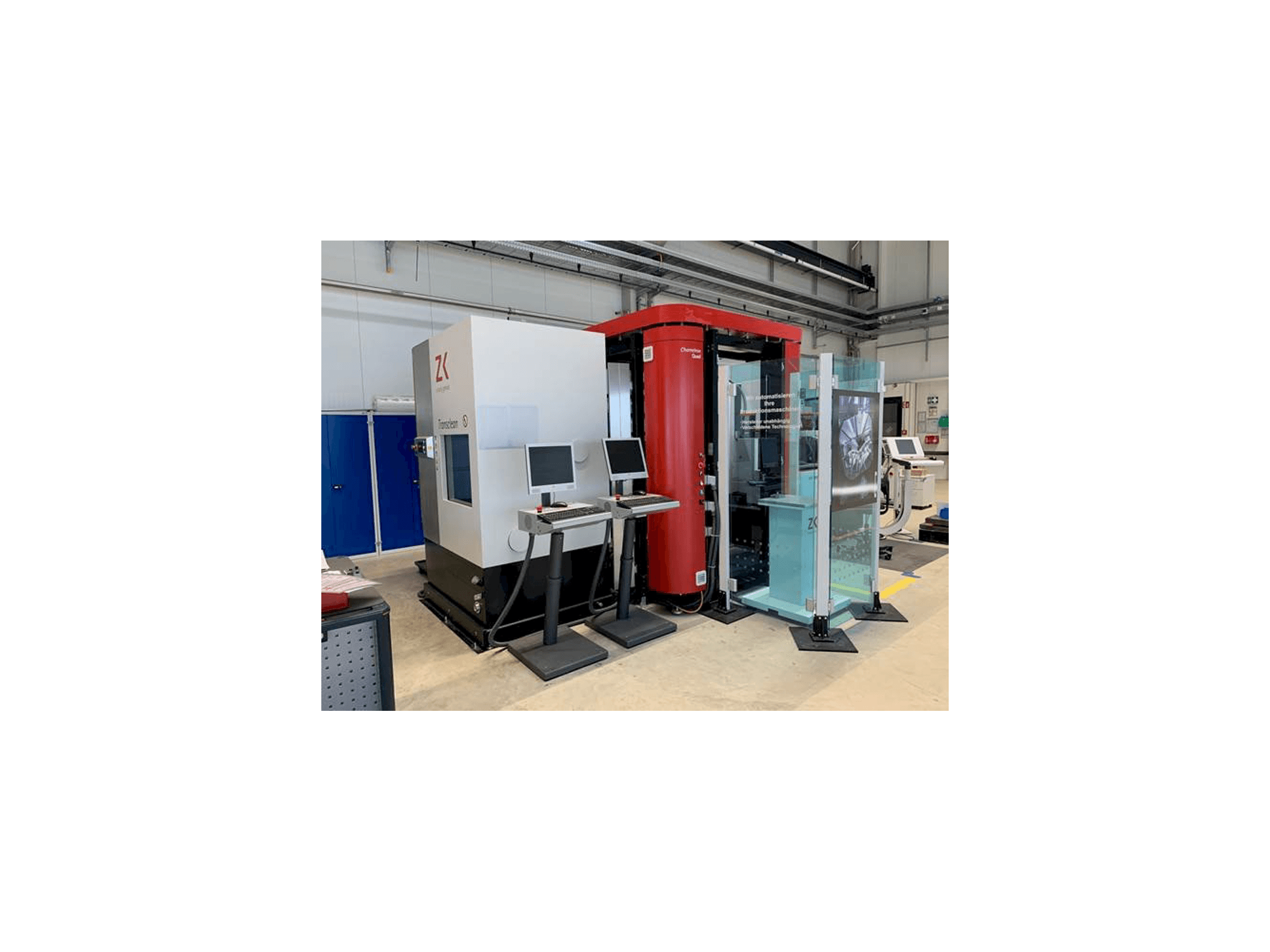 Front view of Zimmer+Kreim Chameleon Quad + Transclean machine