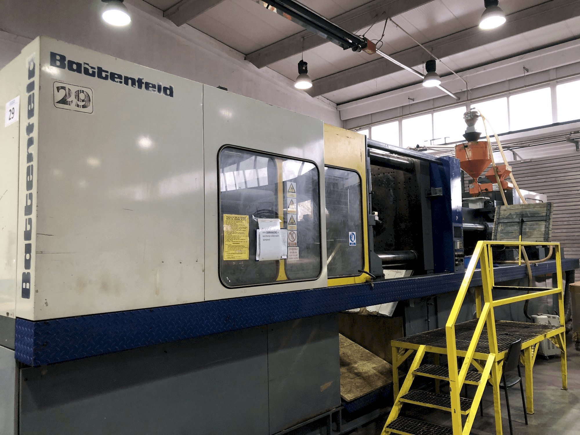 Front view of Battenfeld BA-T 6500/6300 machine