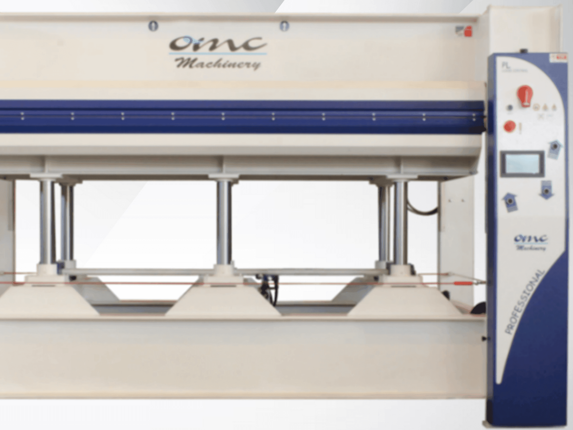 Vue de face de la machine OMC PL 90s