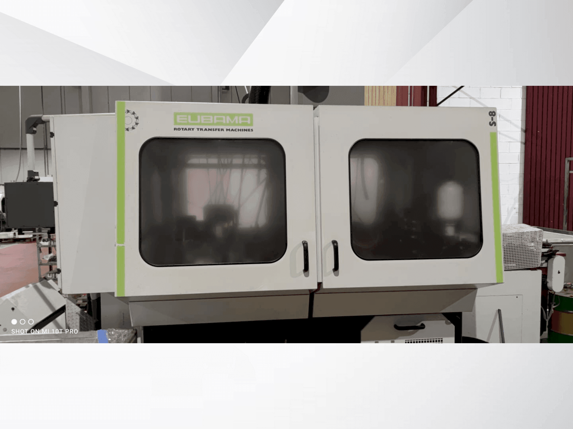 Vue de face de la machine EUBAMA S8